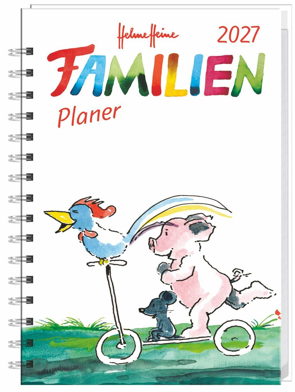 Vorderes Coverbild Helme Heine: Familienplaner-Buch A6 2027