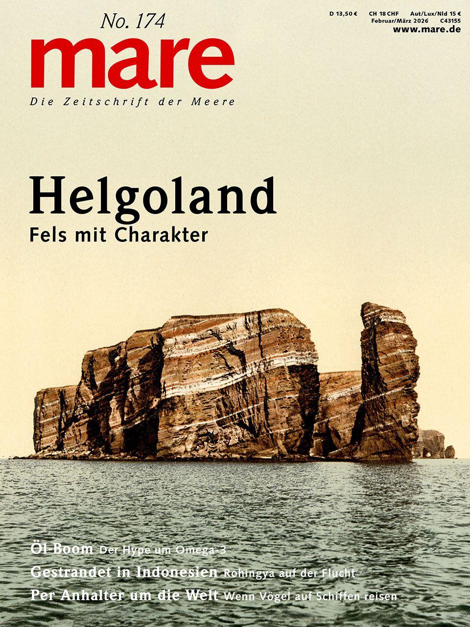 Vorderes Coverbild mare - Die Zeitschrift der Meere / No. 174/ Helgoland