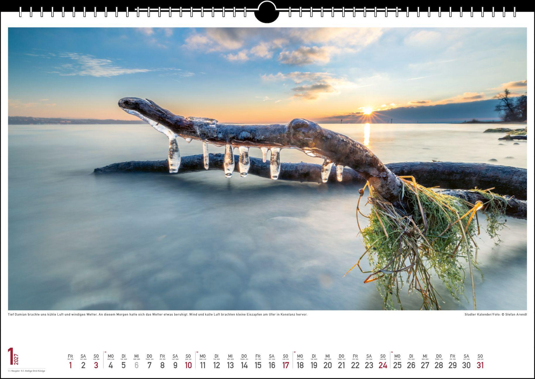 Beispielinhalt (Bild) Wetterstimmungen am Bodensee 2027