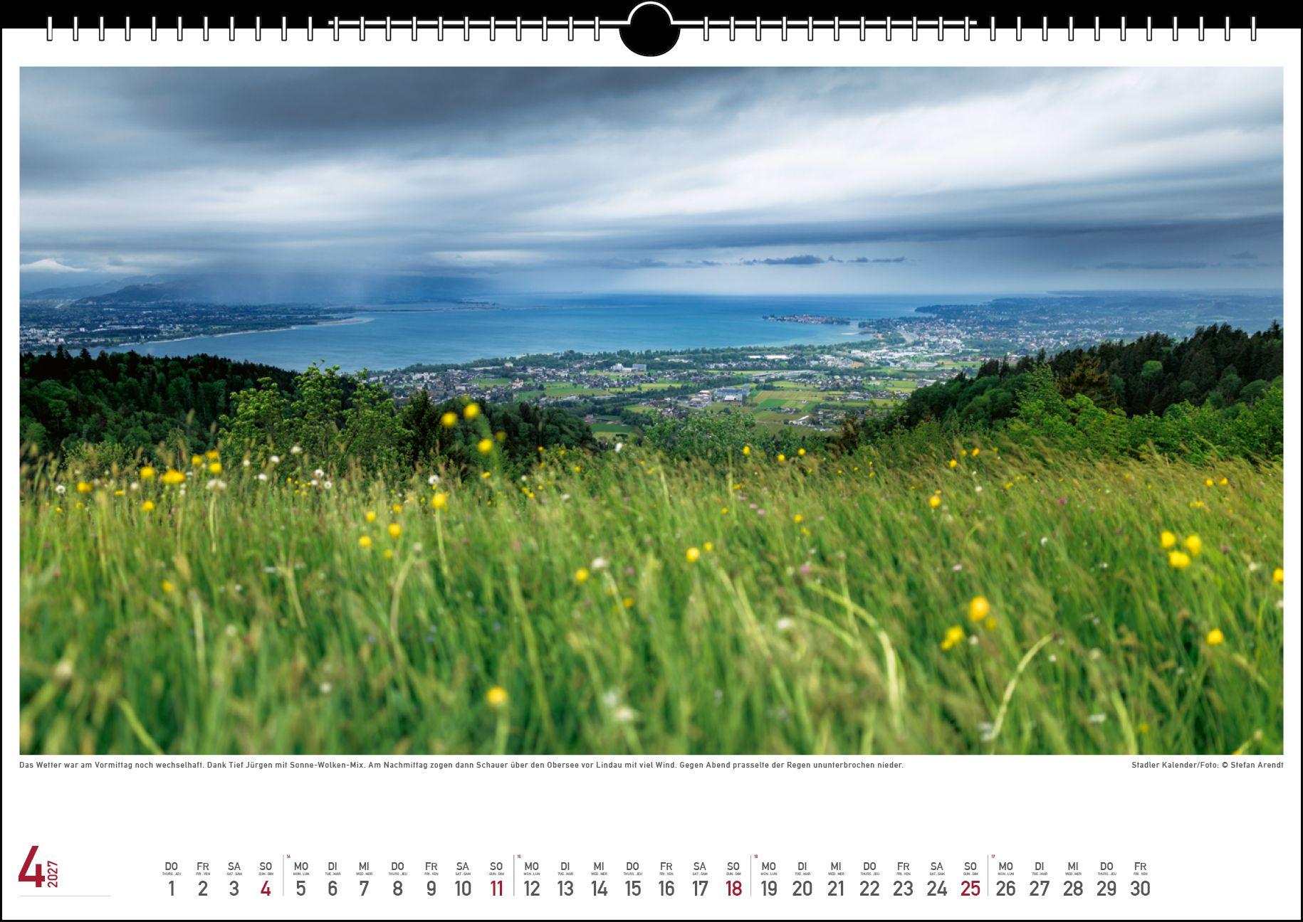 Beispielinhalt (Bild) Wetterstimmungen am Bodensee 2027