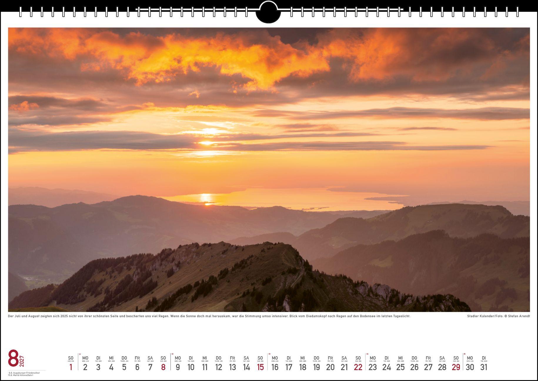 Beispielinhalt (Bild) Wetterstimmungen am Bodensee 2027