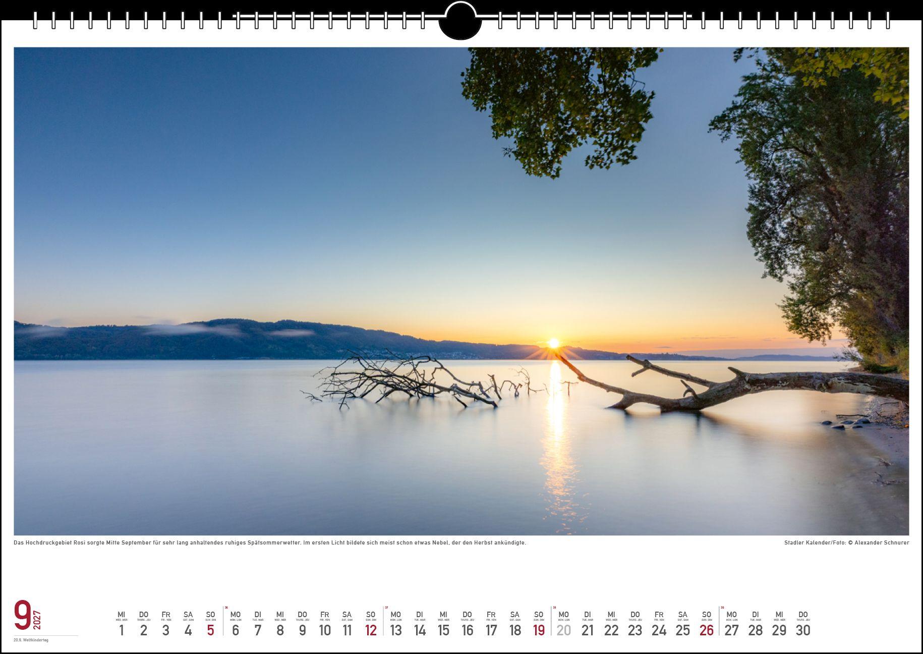 Beispielinhalt (Bild) Wetterstimmungen am Bodensee 2027