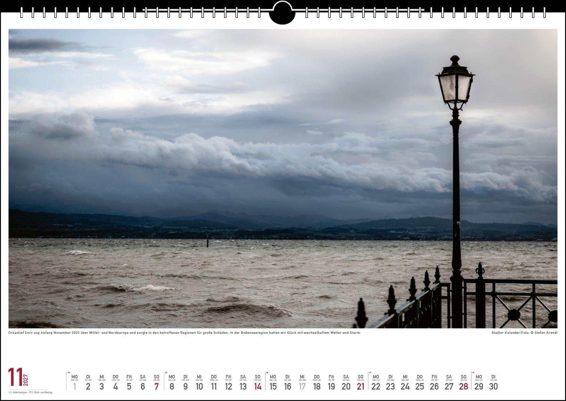 Beispielinhalt (Bild) Wetterstimmungen am Bodensee 2027