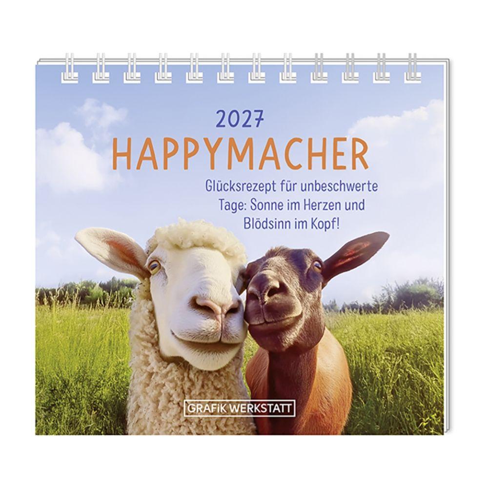 Vorderes Coverbild Mini-Kalender 2027 Happymacher
