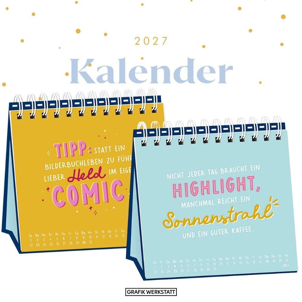 Beispielinhalt (Bild) Tischkalender 2027 Nimm dir Zeit