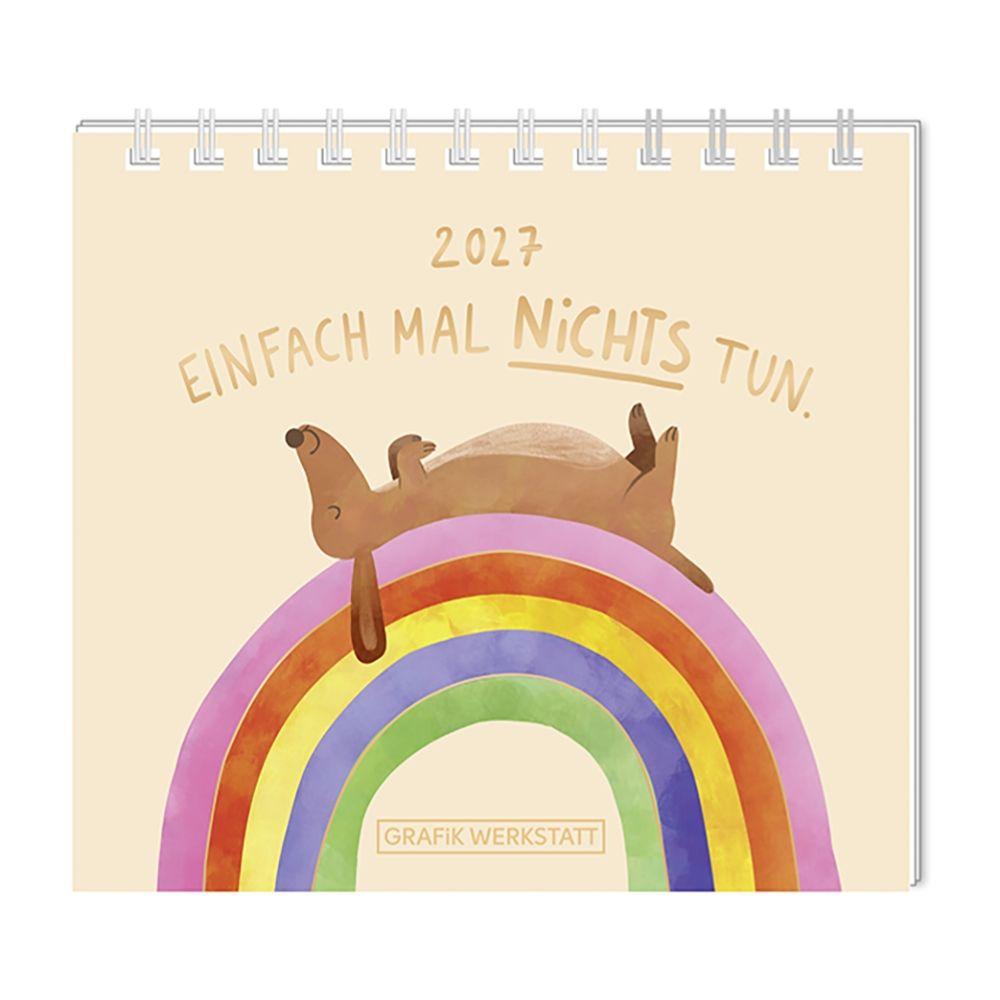 Vorderes Coverbild Mini-Kalender 2027 Einfach mal nichts tun.
