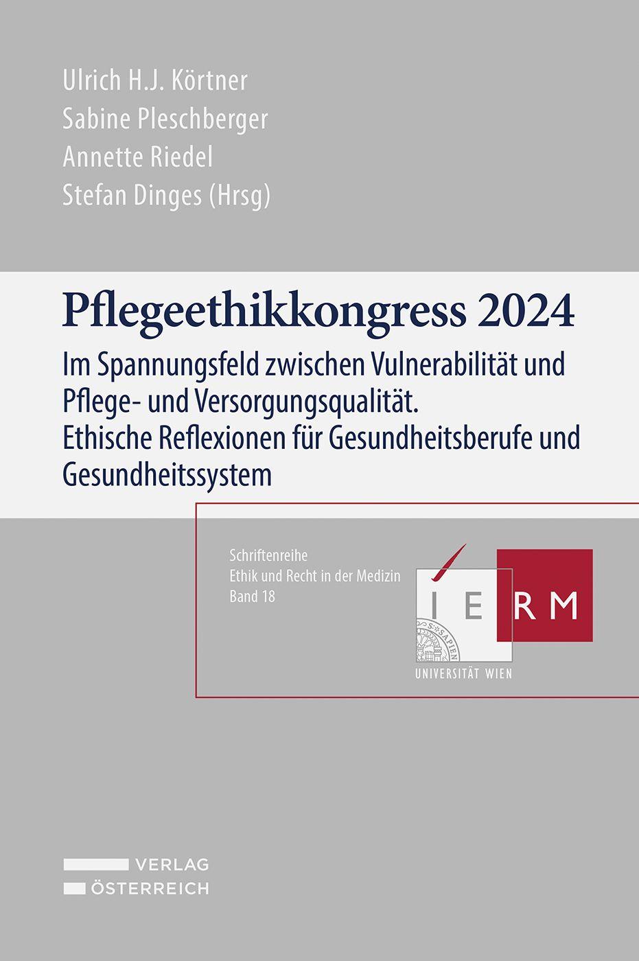Vorderes Coverbild Pflegeethikkongress 2024