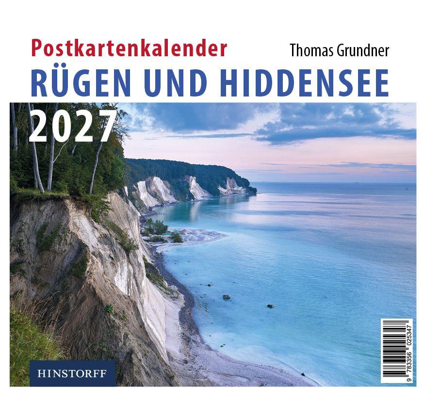 Vorderes Coverbild Postkartenkalender Rügen und Hiddensee 2027