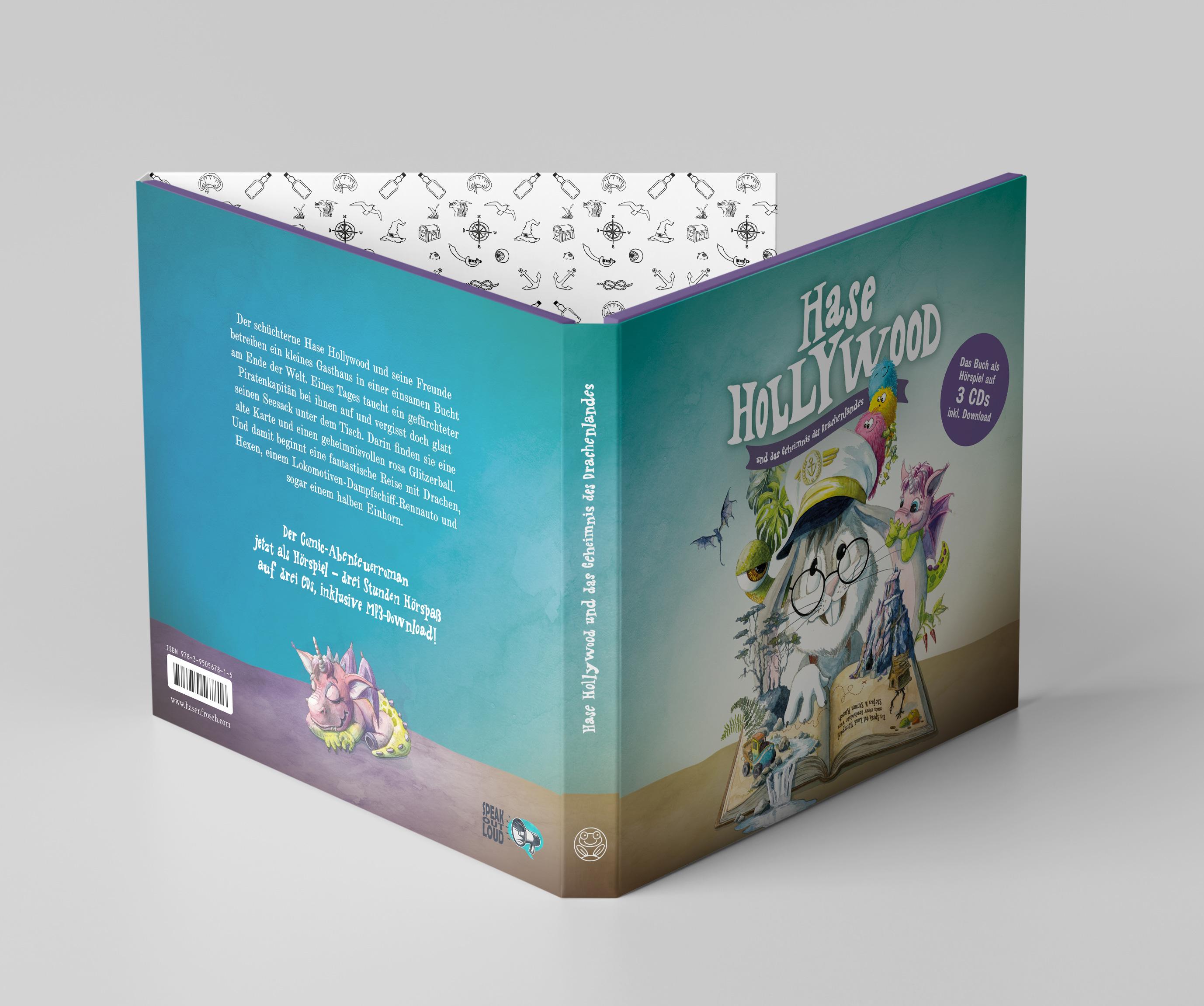 Rückseitencover Hase Hollywood und das Geheimnis des Drachenlandes - Audio CDs