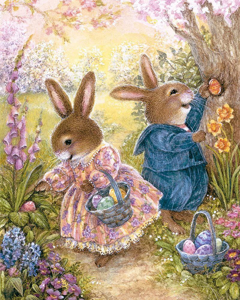 Beispielinhalt (Bild) Ei-Puzzle Frohe Ostern - 60 Teile