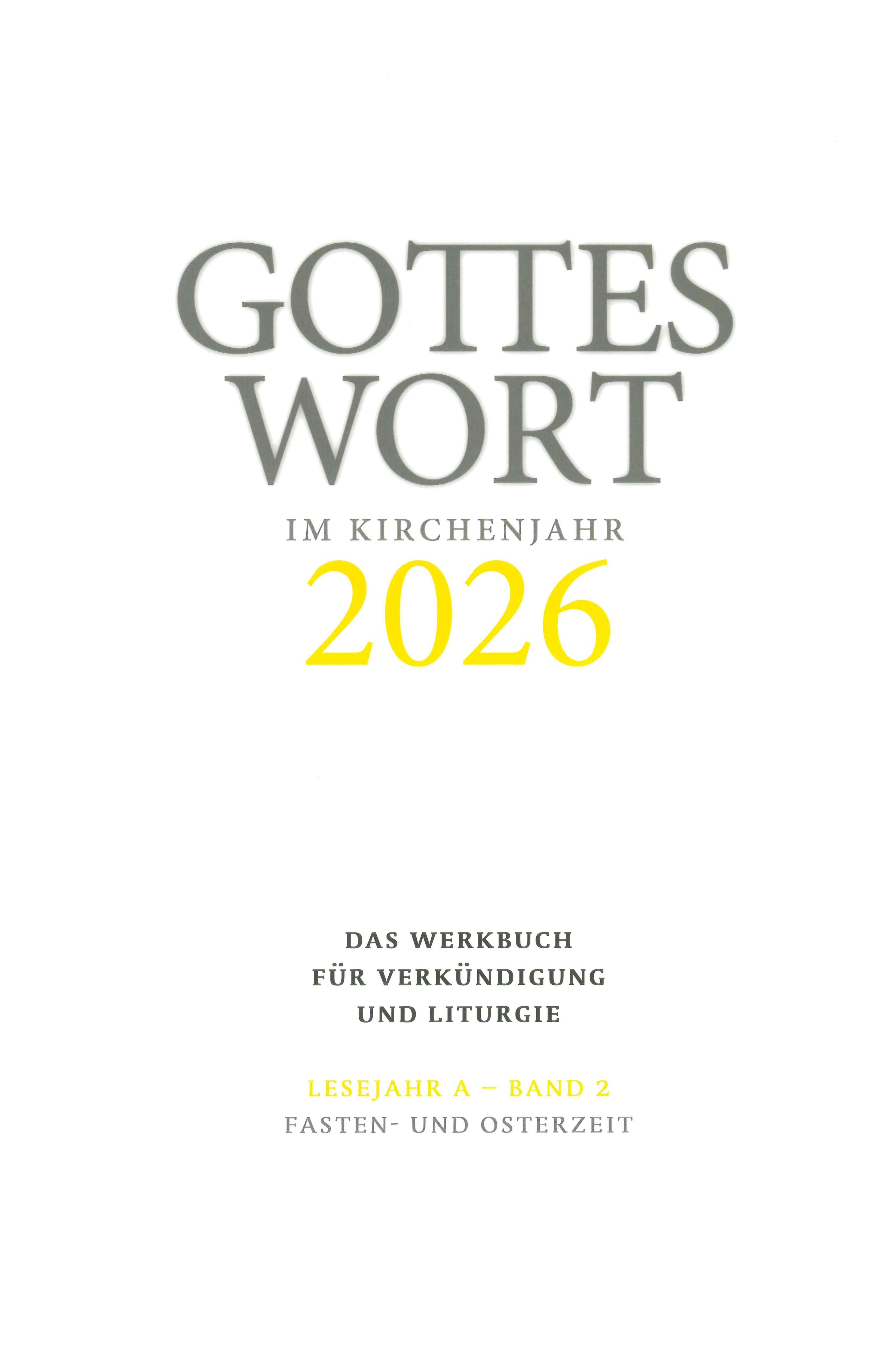 Vorderes Coverbild Gottes Wort im Kirchenjahr