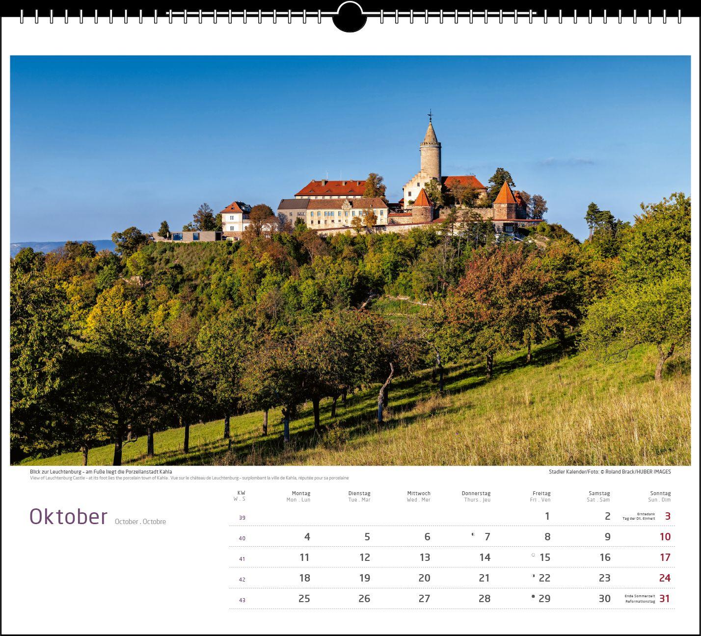 Beispielinhalt (Bild) Malerisches Thüringen 2027