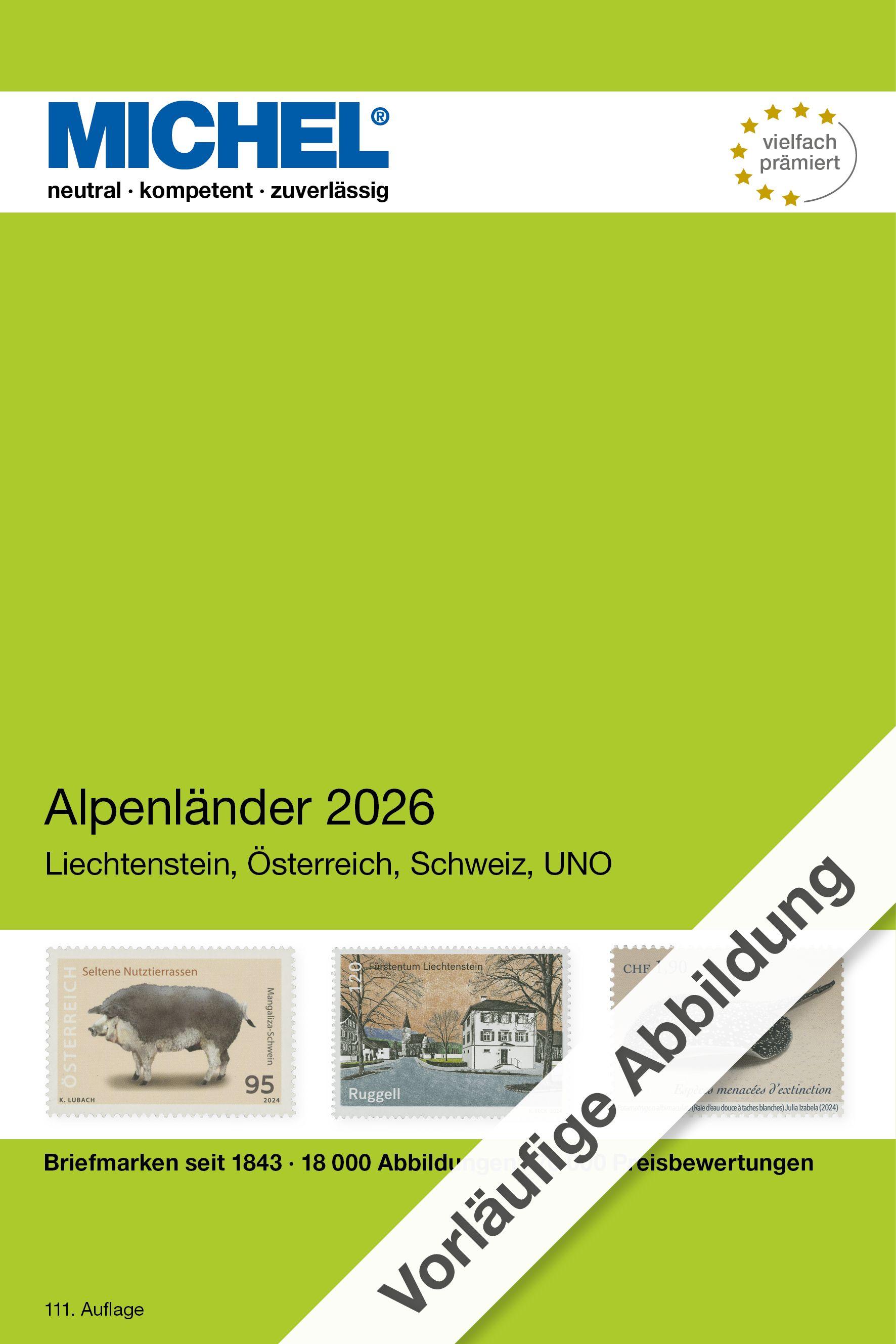 Vorderes Coverbild Alpenländer 2026