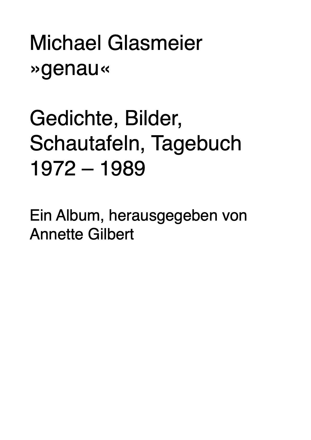 Vorderes Coverbild 'genau'