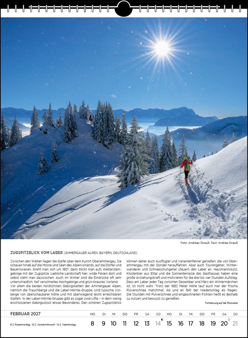 Beispielinhalt (Bild) Blodigs Alpenkalender 2027