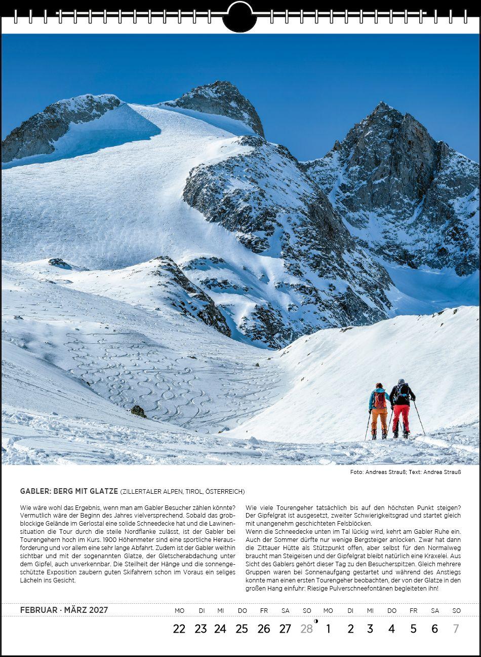 Beispielinhalt (Bild) Blodigs Alpenkalender 2027