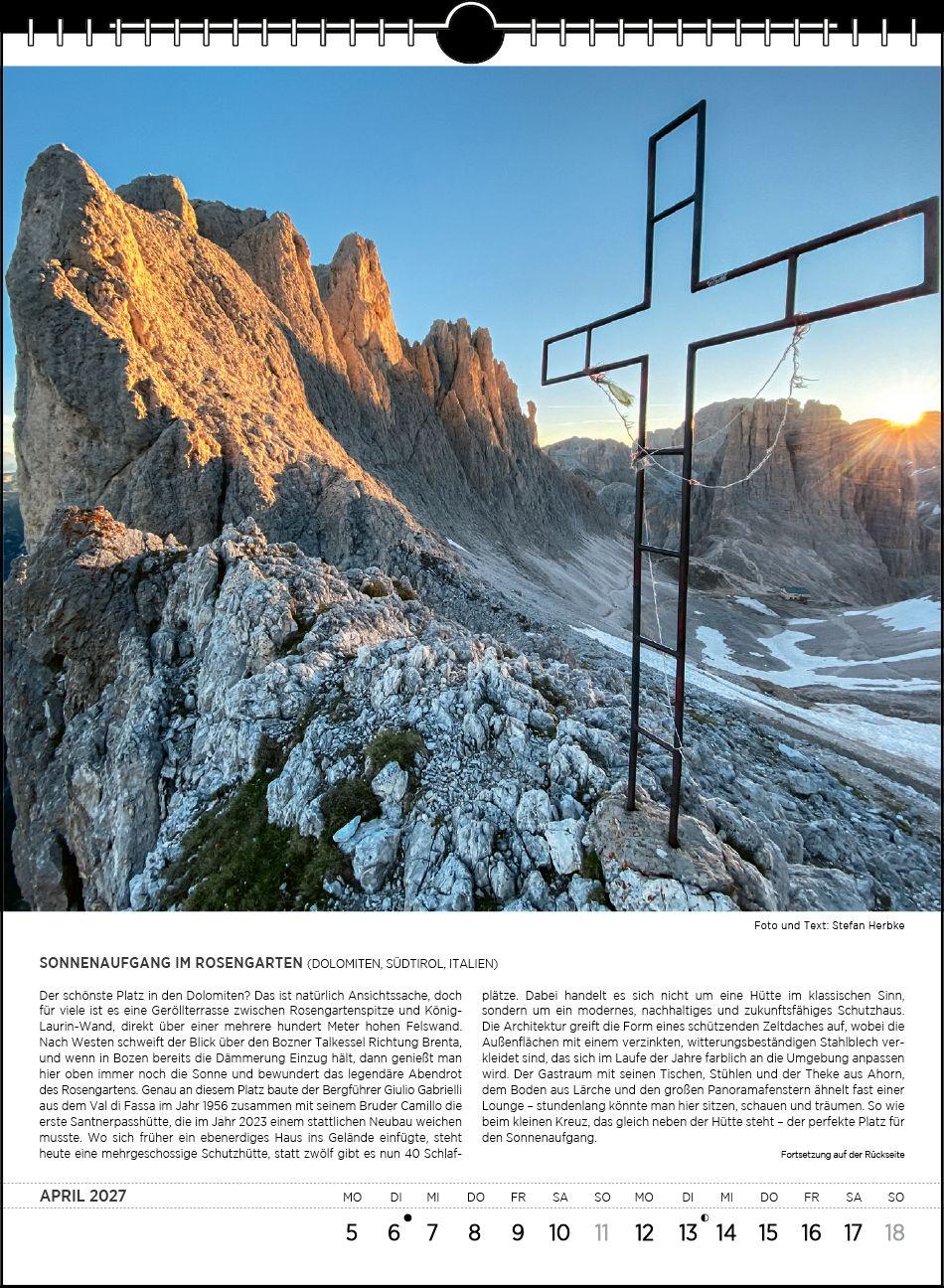 Beispielinhalt (Bild) Blodigs Alpenkalender 2027