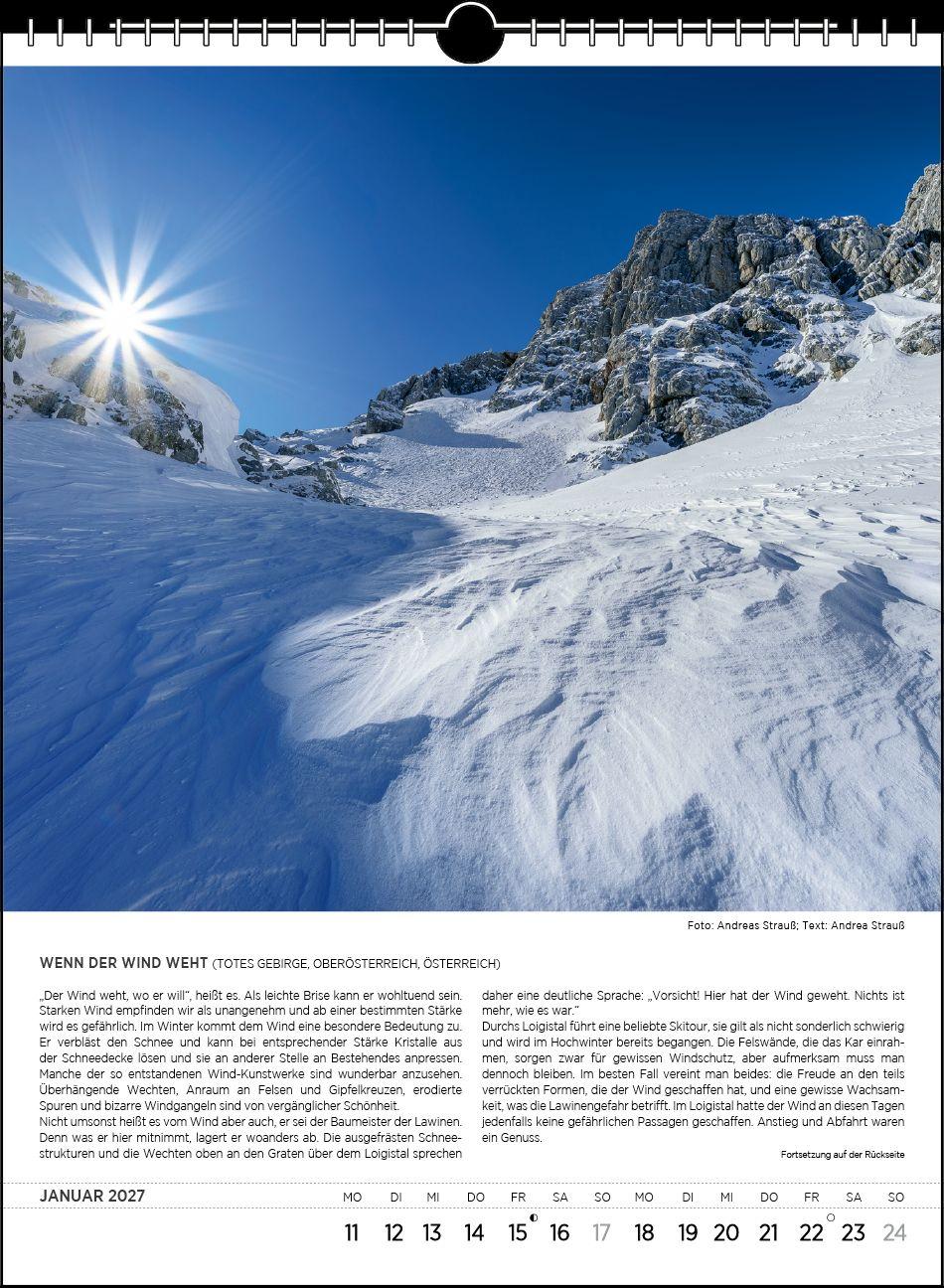 Beispielinhalt (Bild) Blodigs Alpenkalender 2027