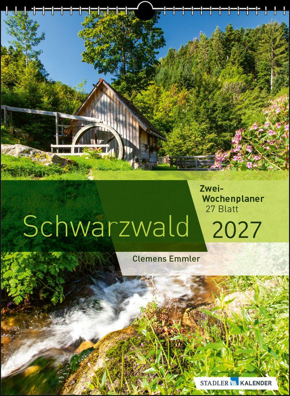 Vorderes Coverbild Zwei-Wochenplaner Schwarzwald 2027