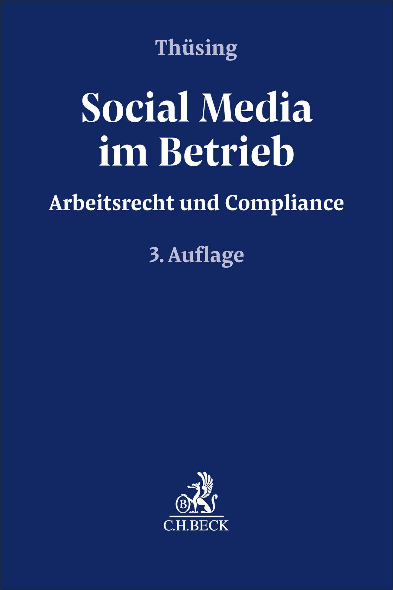 Vorderes Coverbild Social Media im Betrieb