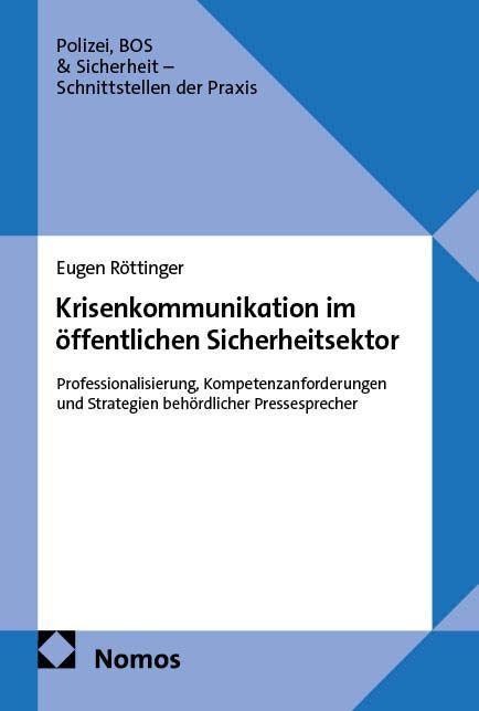Vorderes Coverbild Krisenkommunikation im öffentlichen Sicherheitsektor