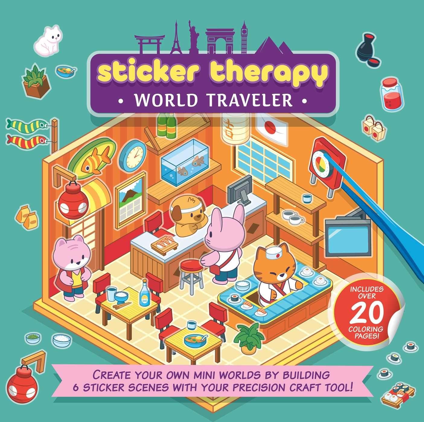 Vorderes Coverbild Sticker Therapy: World Traveler