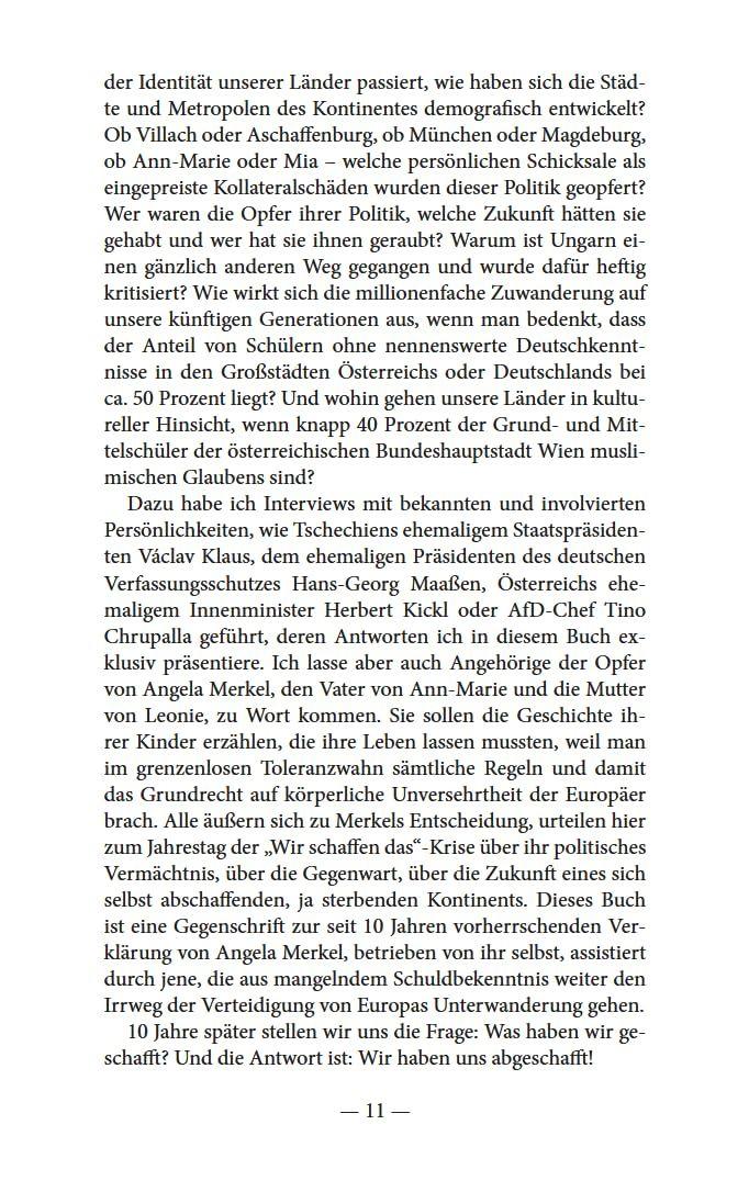 Beispielinhalt (Bild) Merkels Werk - Unser Untergang