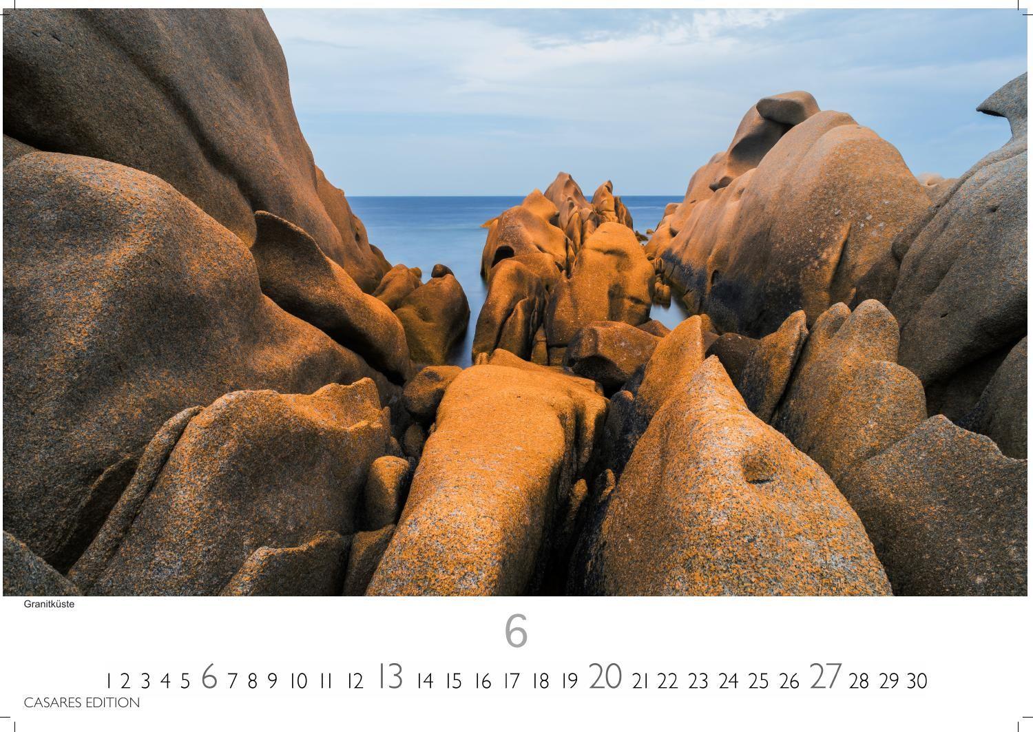 Beispielinhalt (Bild) Korsika Kalender 2027 - Wandkalender | Fotokalender Frankreich 24x35cm - . mit atemberaubenden Fotografien der Insel.