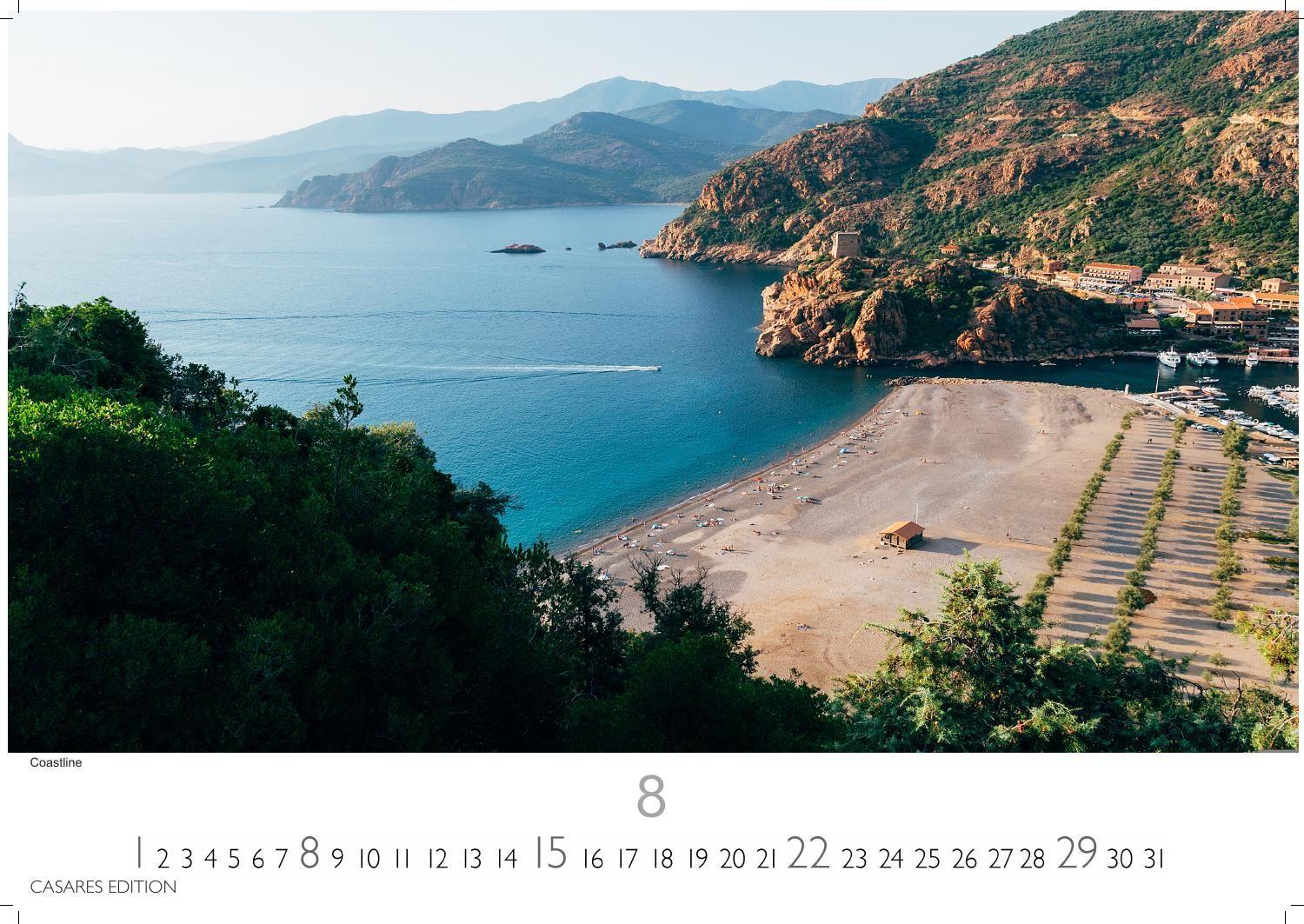 Beispielinhalt (Bild) Korsika Kalender 2027 - Wandkalender | Fotokalender Frankreich 24x35cm - . mit atemberaubenden Fotografien der Insel.