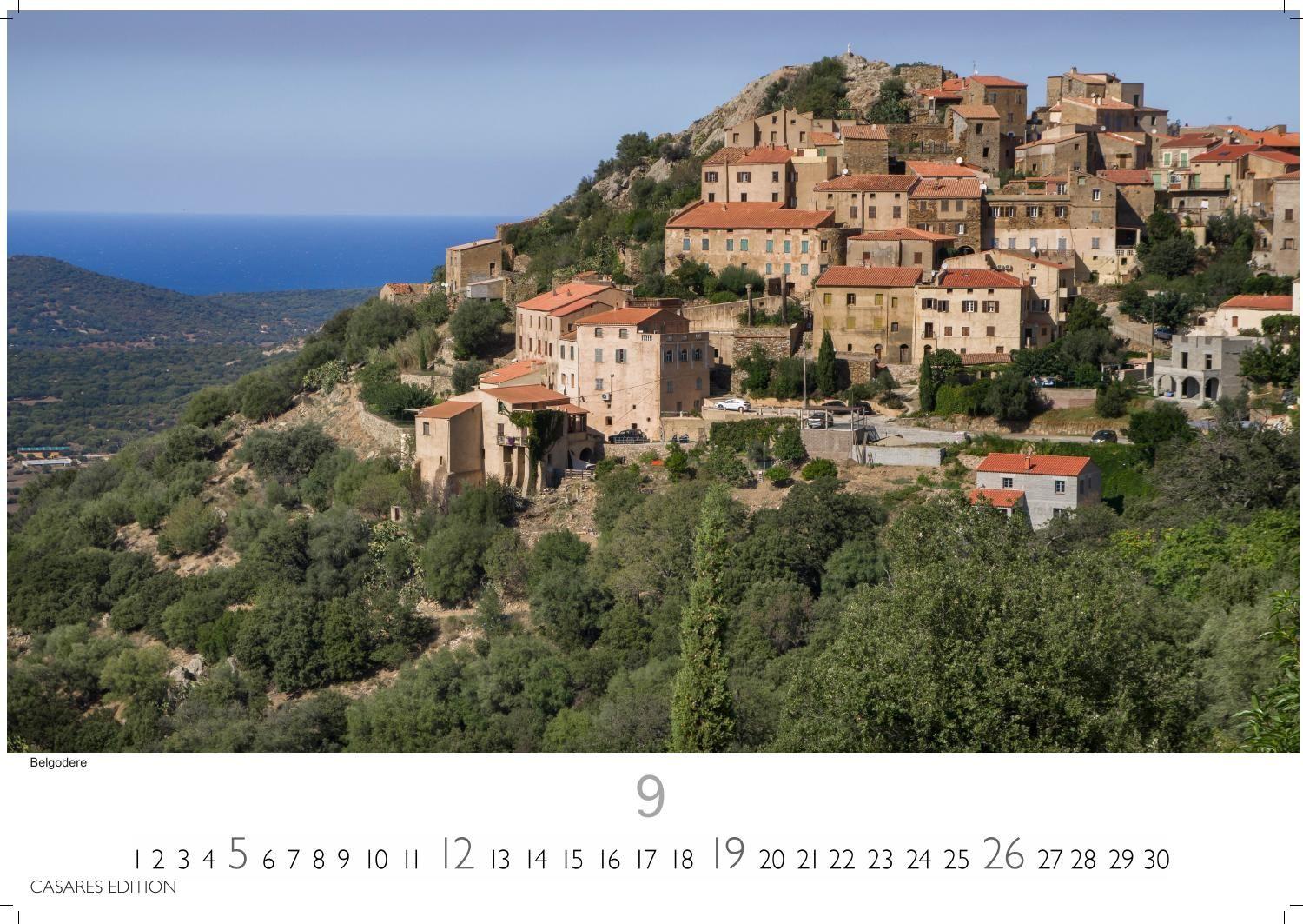 Beispielinhalt (Bild) Korsika Kalender 2027 - Wandkalender | Fotokalender Frankreich 24x35cm - . mit atemberaubenden Fotografien der Insel.