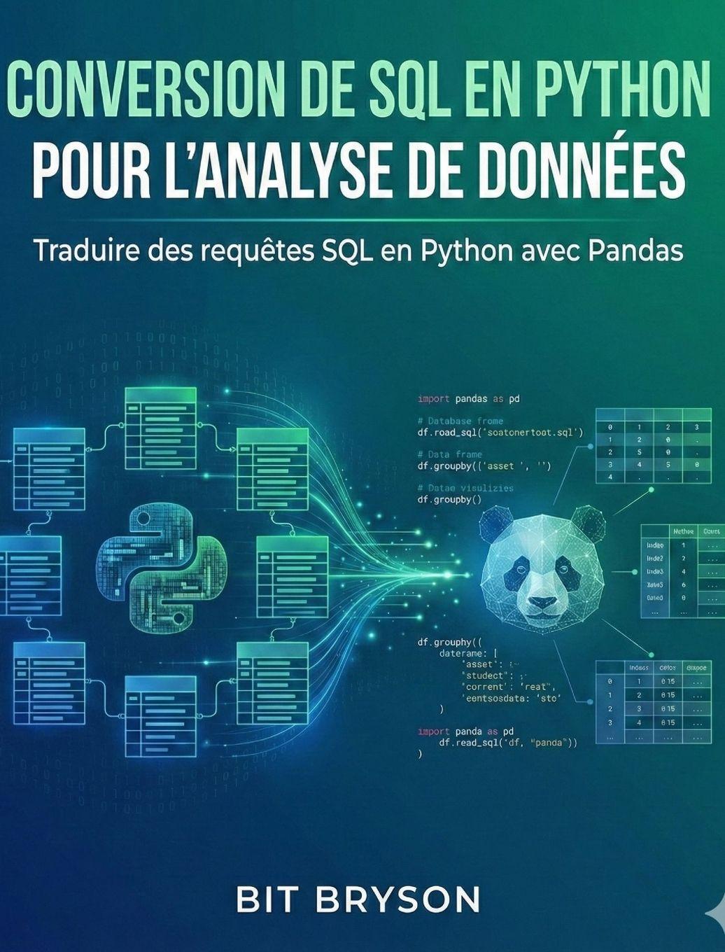 Vorderes Coverbild Conversion de SQL en Python pour l'analyse de données
