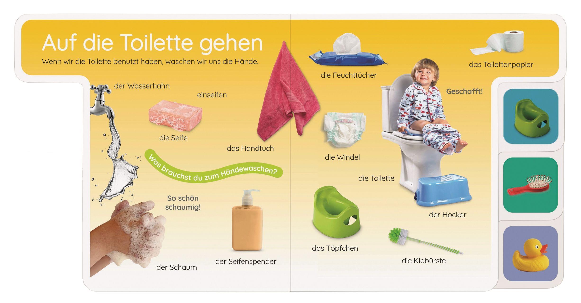 Beispielinhalt (Bild) Erstes Lernen Pocket. Im Bad