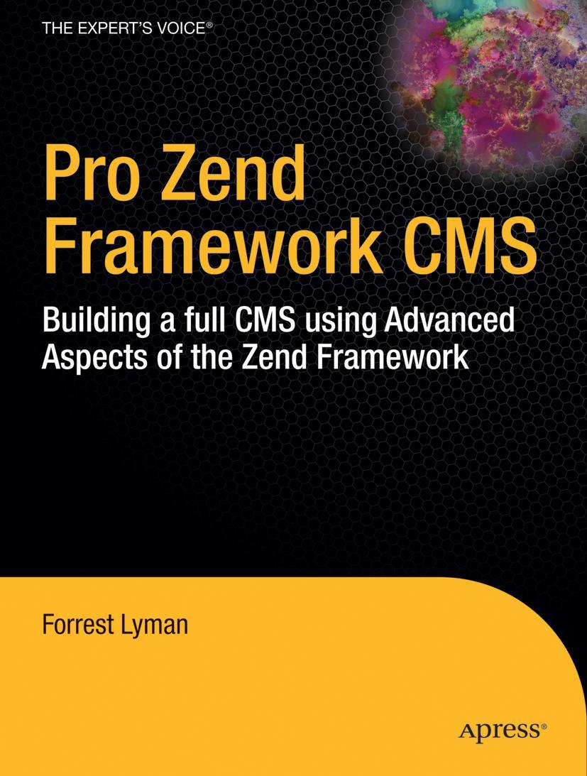 Vorderes Coverbild Pro Zend Framework Techniques