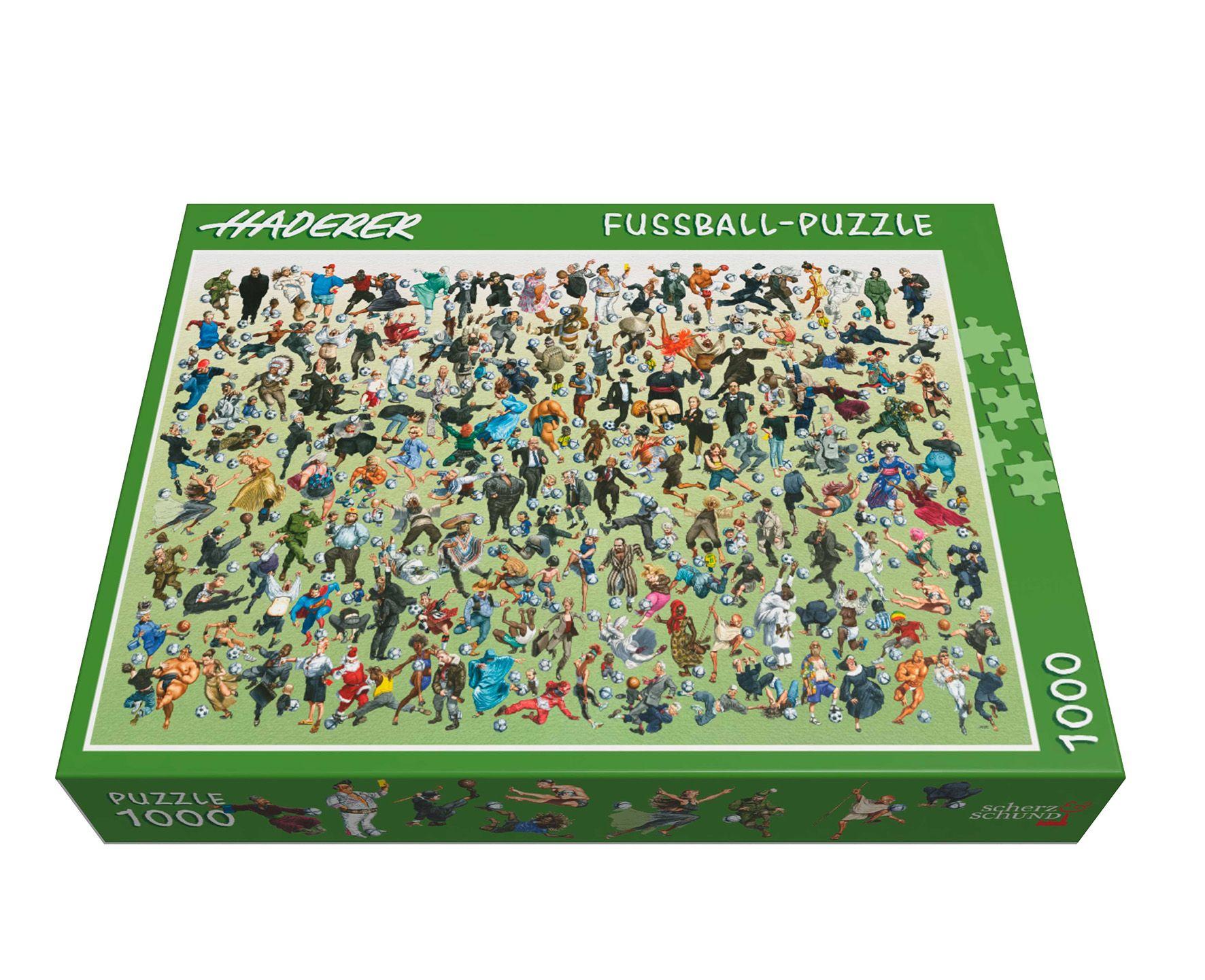 Vorderes Coverbild Haderer Fussball-Puzzle