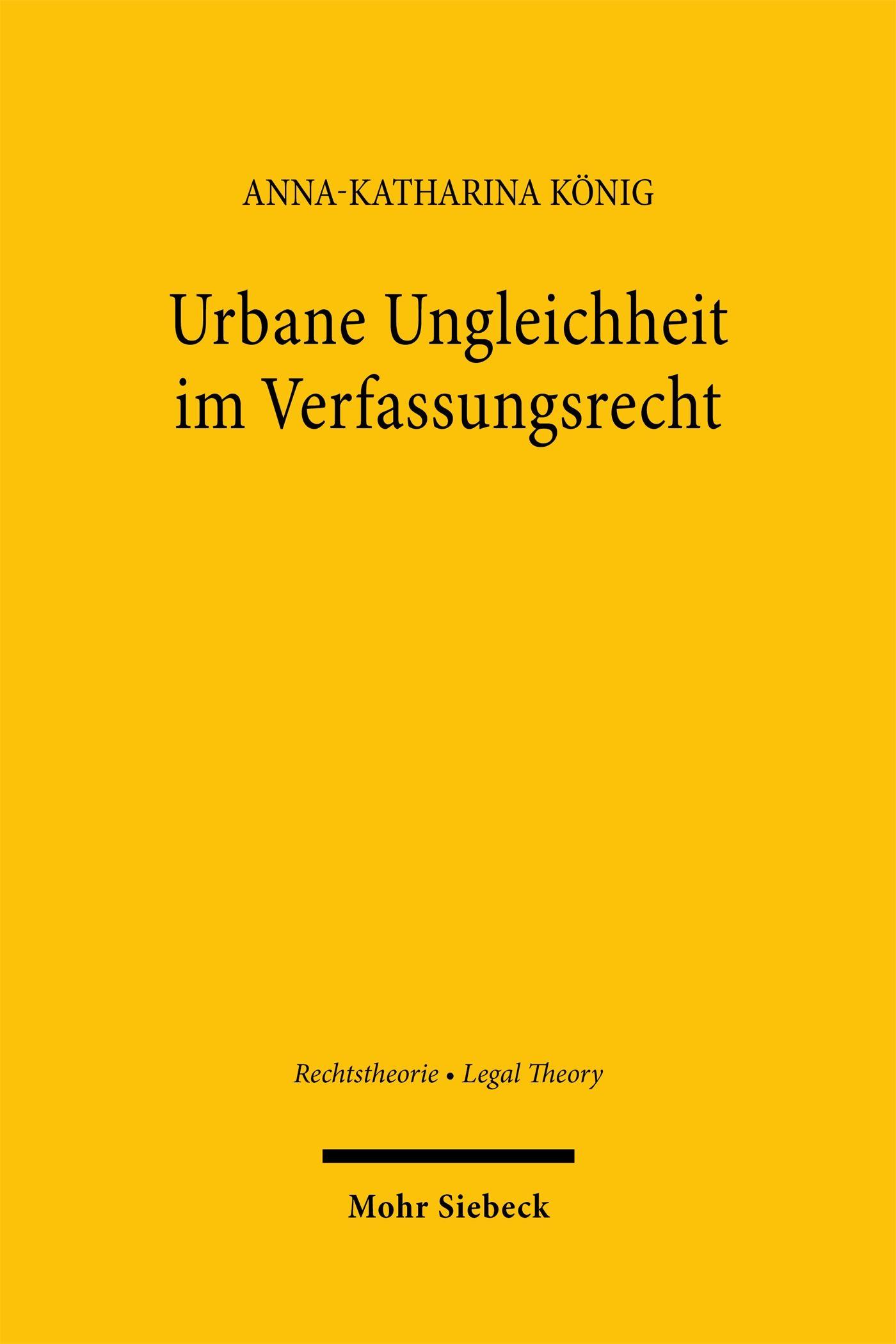 Vorderes Coverbild Urbane Ungleichheit im Verfassungsrecht