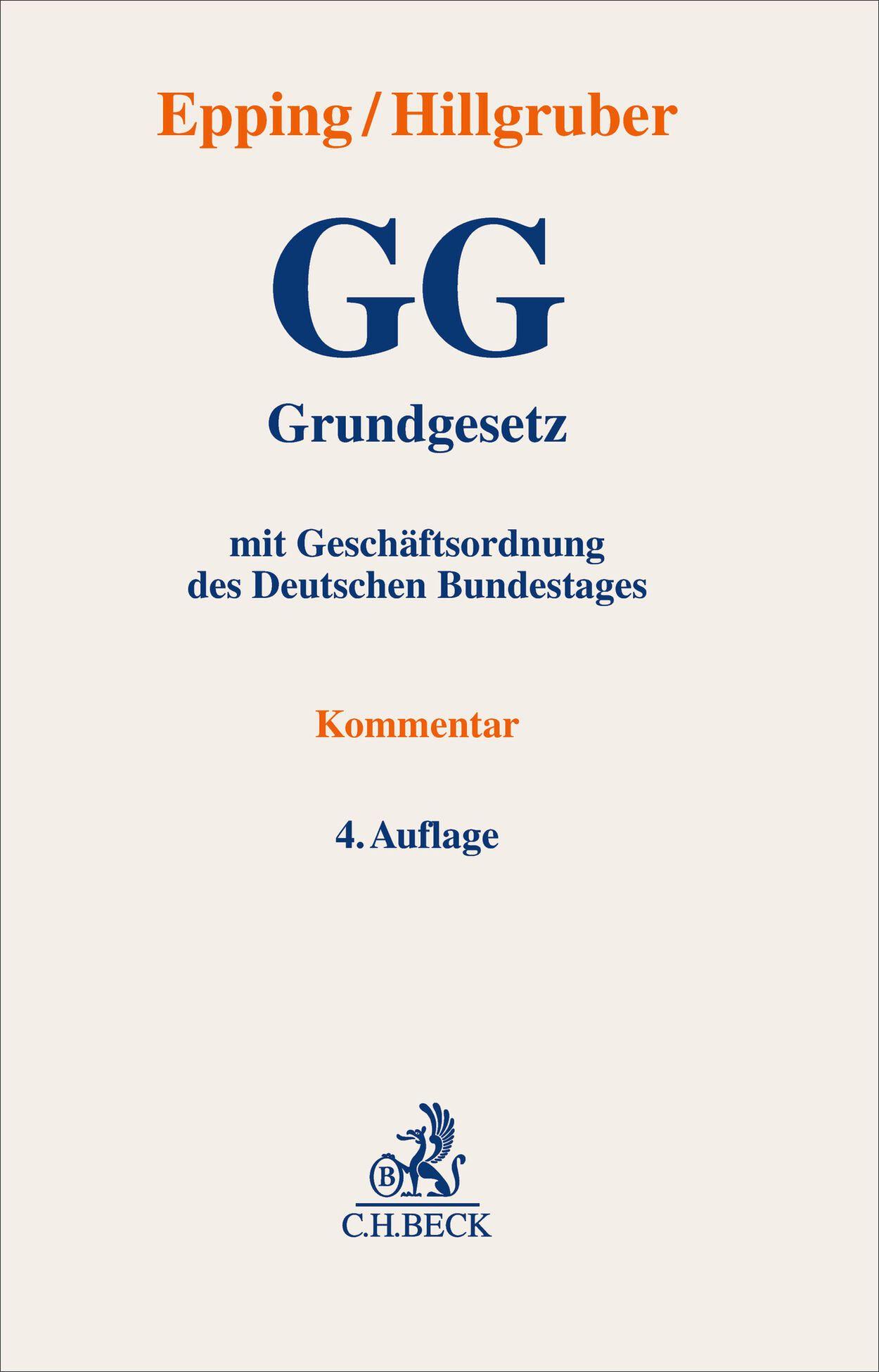 Vorderes Coverbild Grundgesetz. GG
