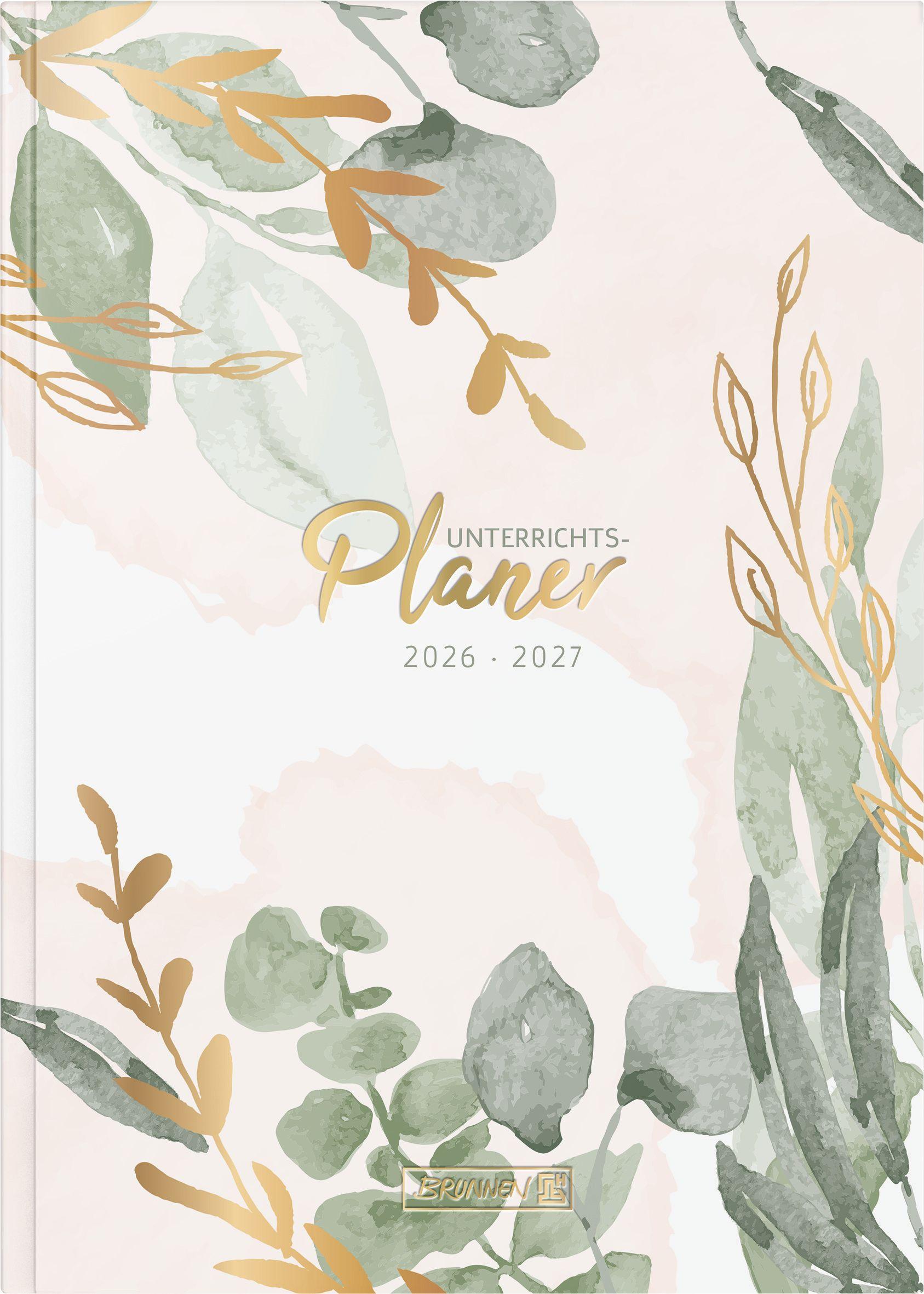 Vorderes Coverbild Termin- & Unterrichtsplaner 2026/2027 "Bloom" | A5, Papier