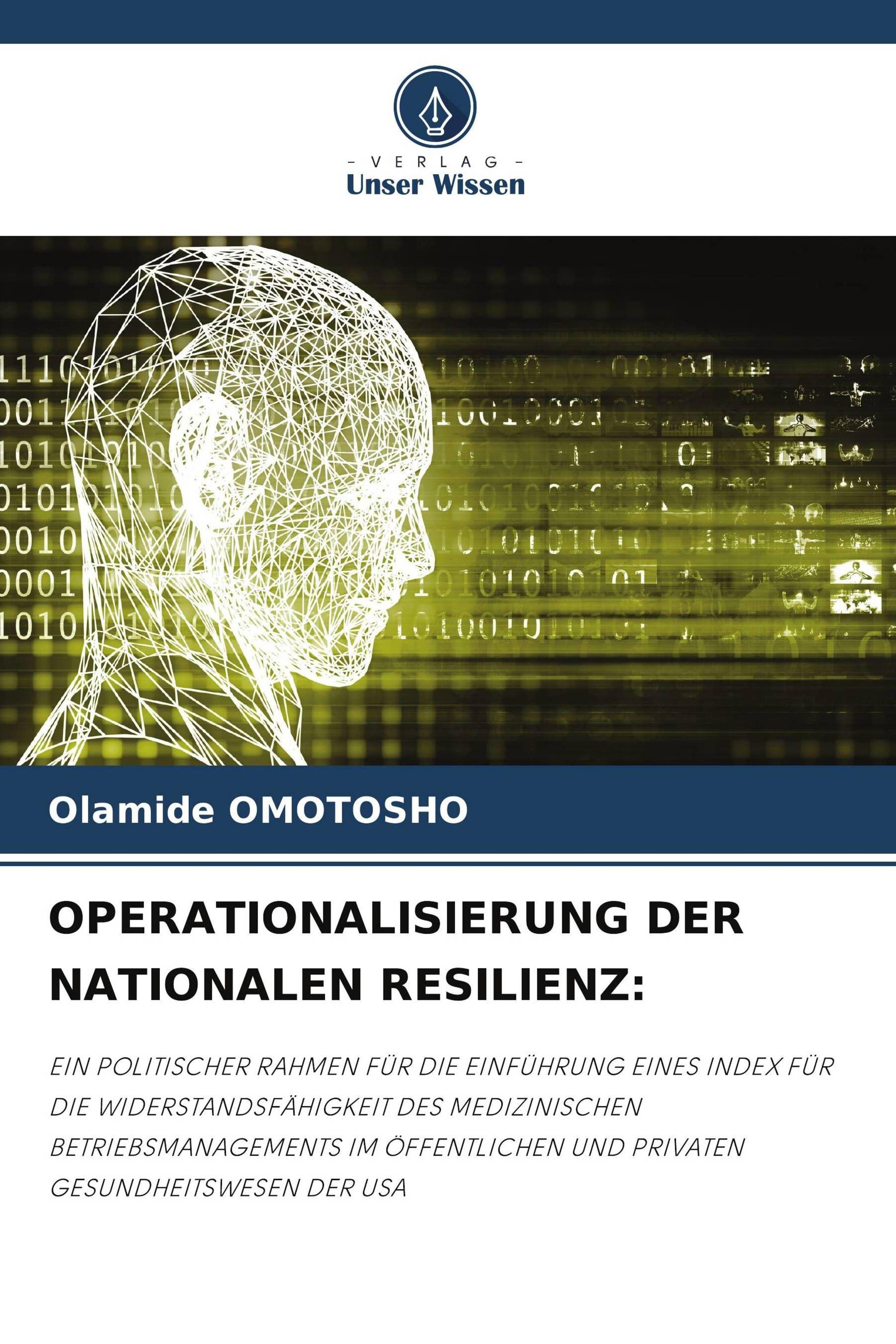 Vorderes Coverbild OPERATIONALISIERUNG DER NATIONALEN RESILIENZ: