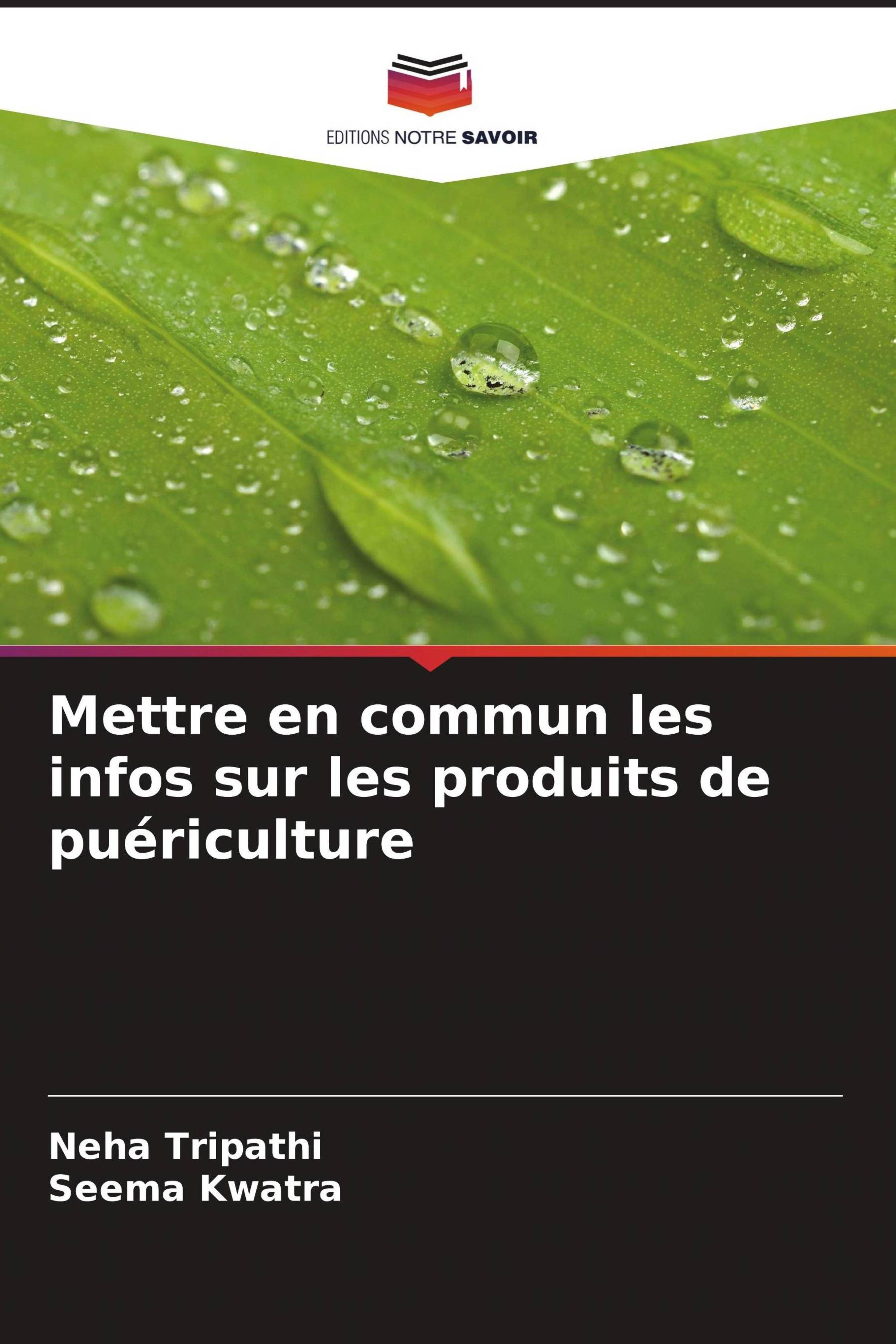 Vorderes Coverbild Mettre en commun les infos sur les produits de puériculture