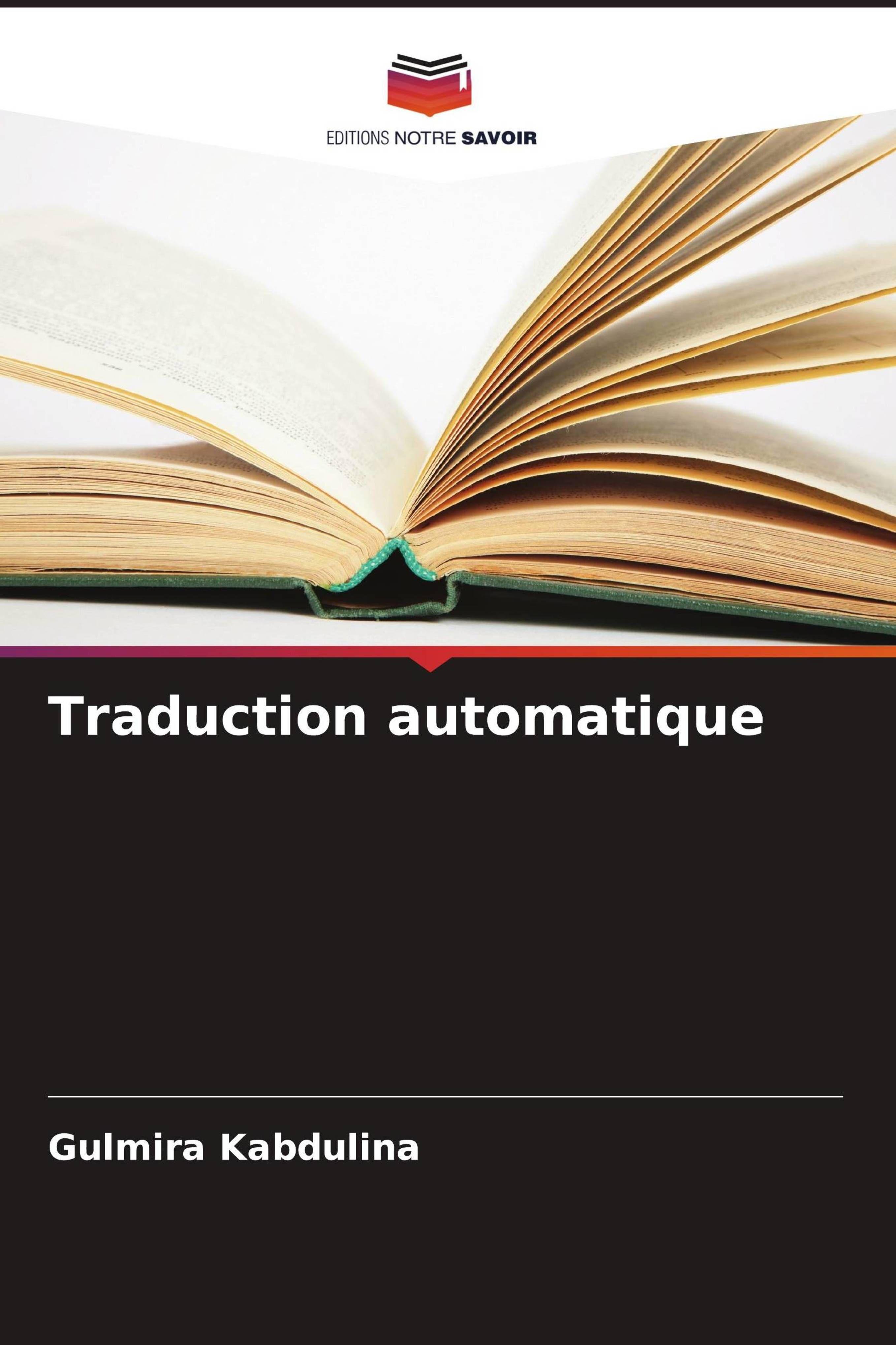 Vorderes Coverbild Traduction automatique