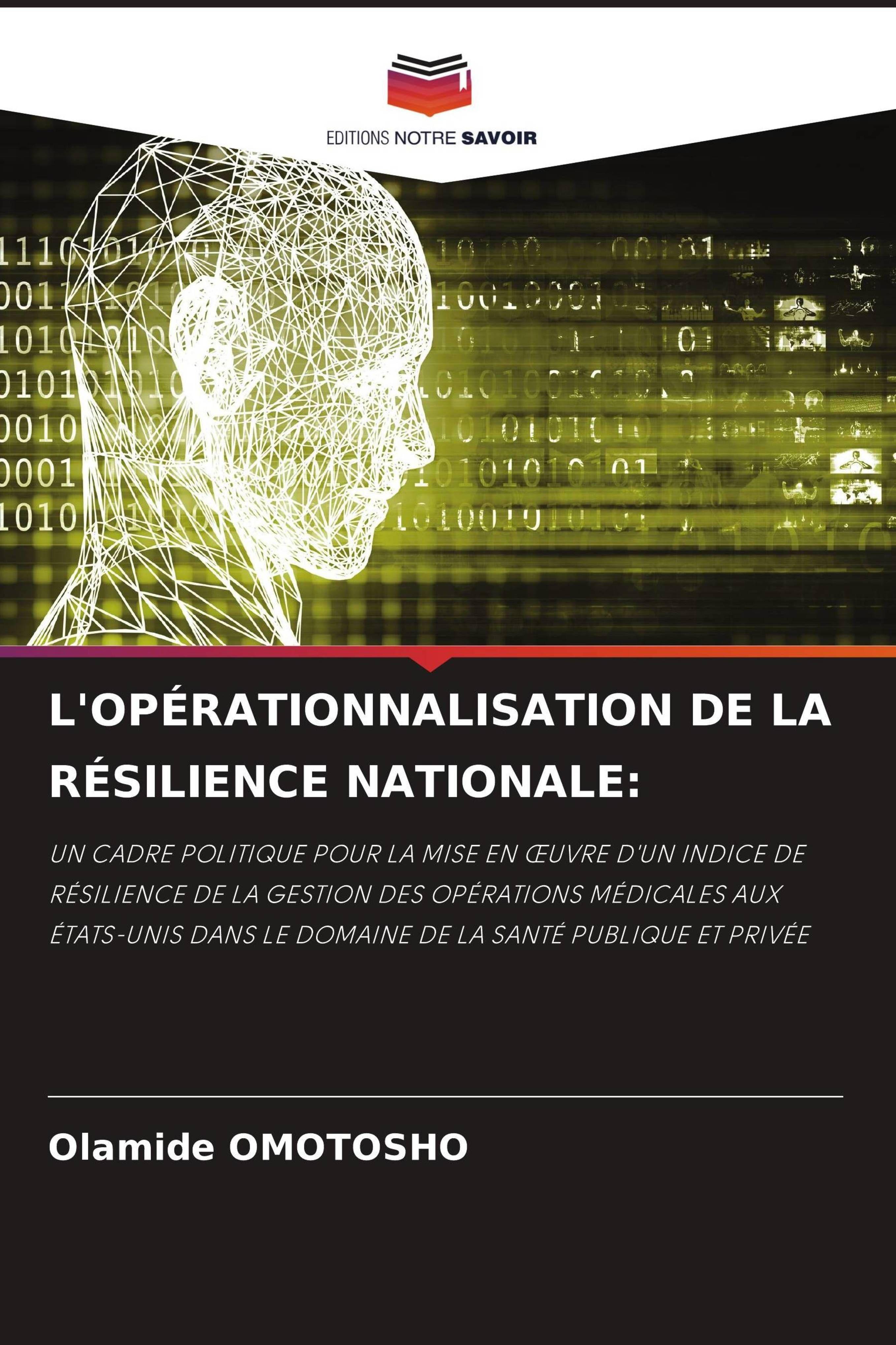 Vorderes Coverbild L'OPÉRATIONNALISATION DE LA RÉSILIENCE NATIONALE:
