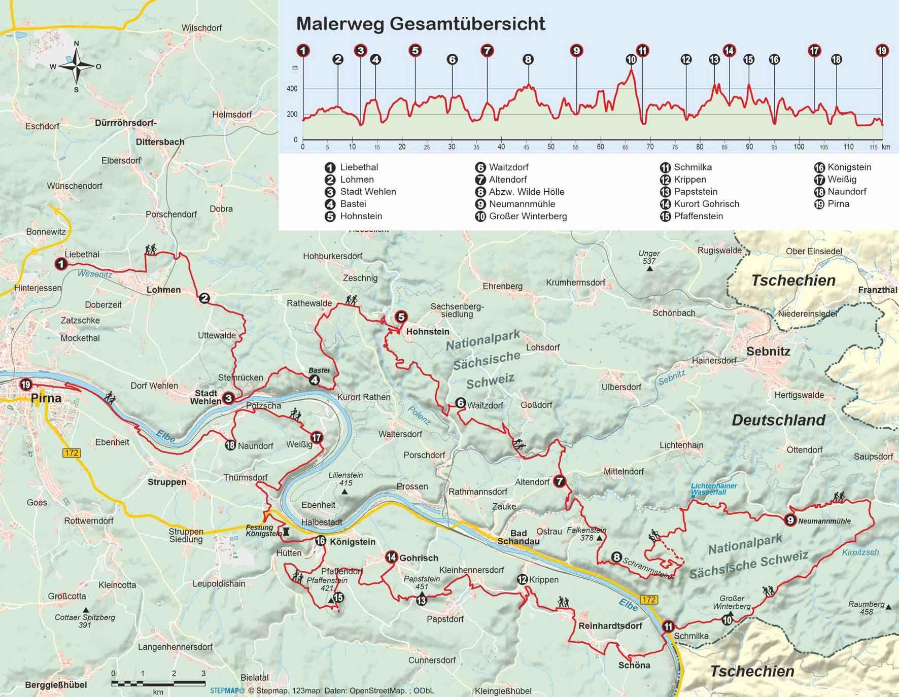 Beispielinhalt (Bild) Malerweg