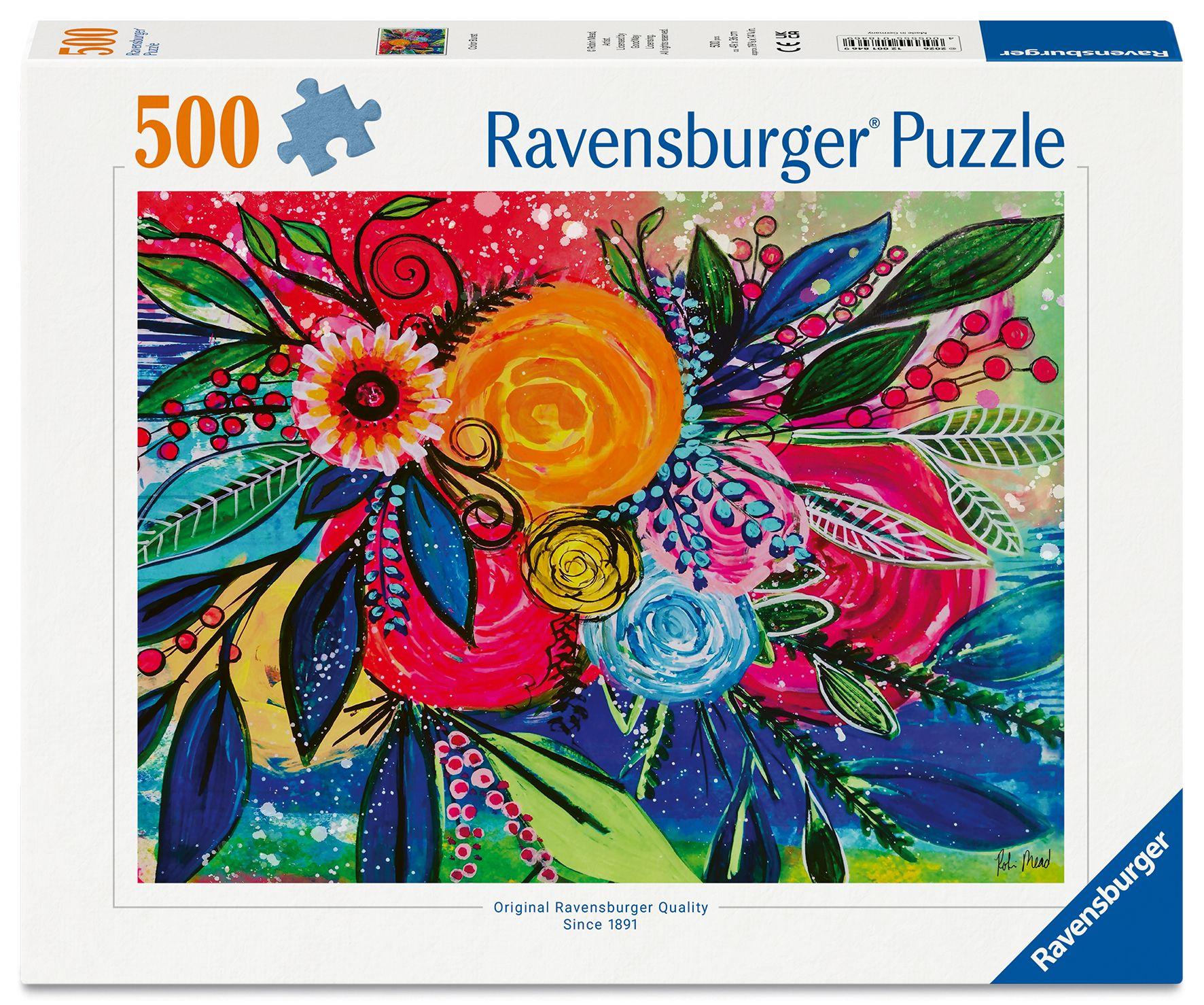 Vorderes Coverbild Erwachsenenpuzzle 500 Teile - Farbenexplosion
