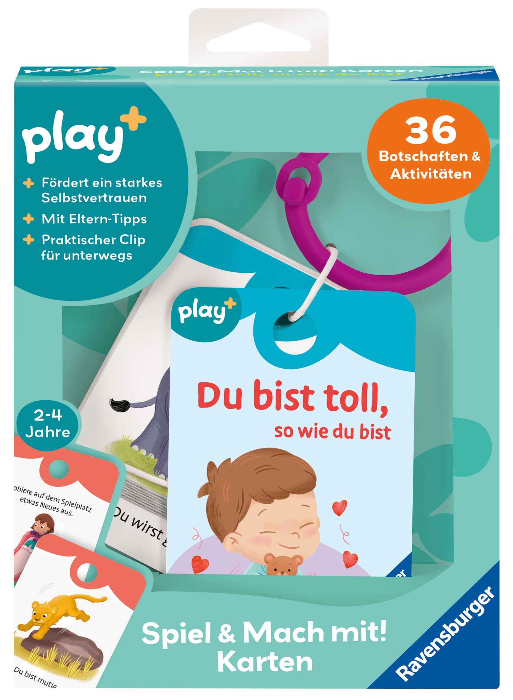 Vorderes Coverbild Play+ Spiel und Mach mit! Karten: Du bist toll, so wie du bist - ab 2 Jahre