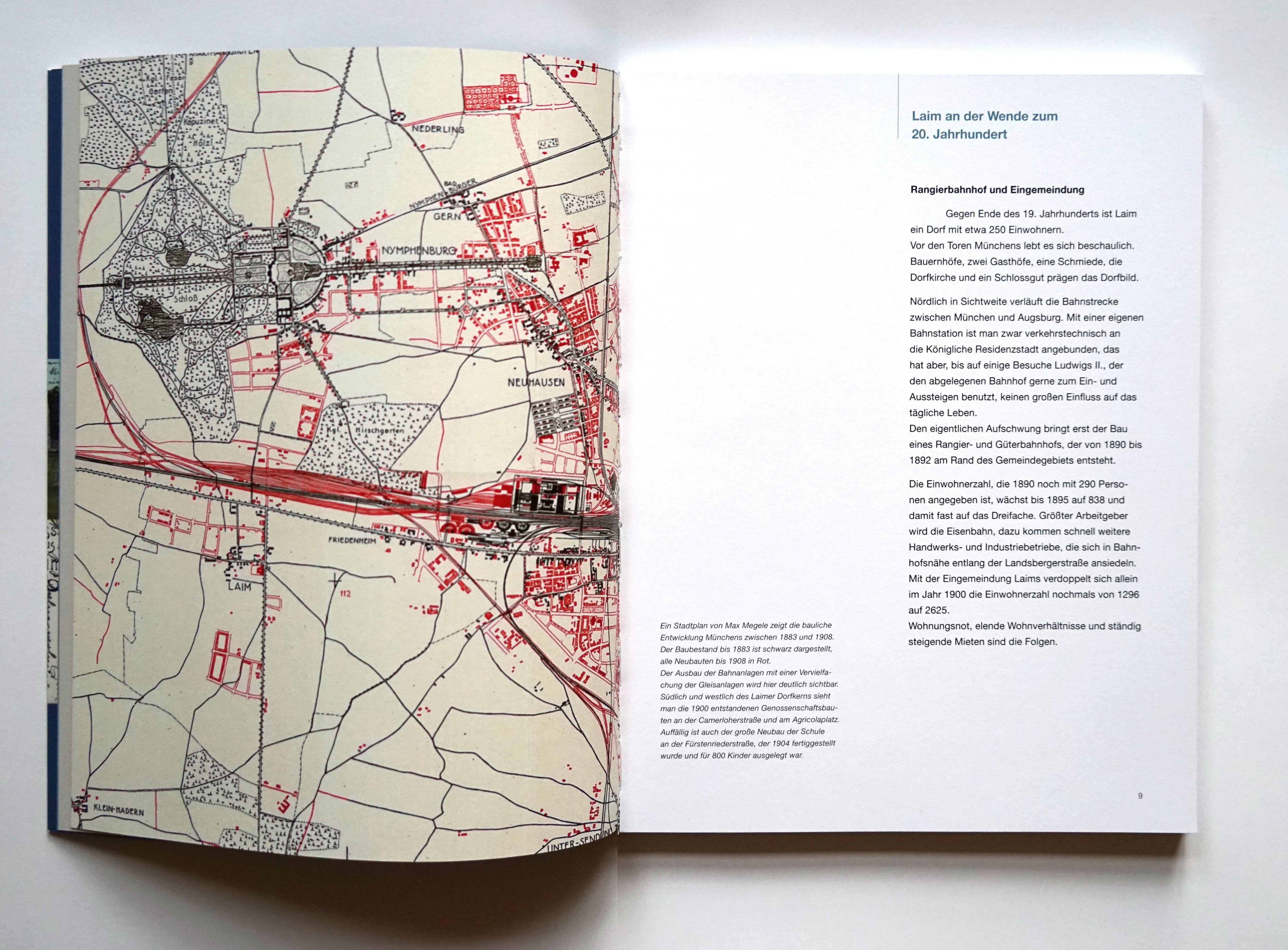 Beispielinhalt (Bild) Die ersten Eisenbahner-Colonien in Laim