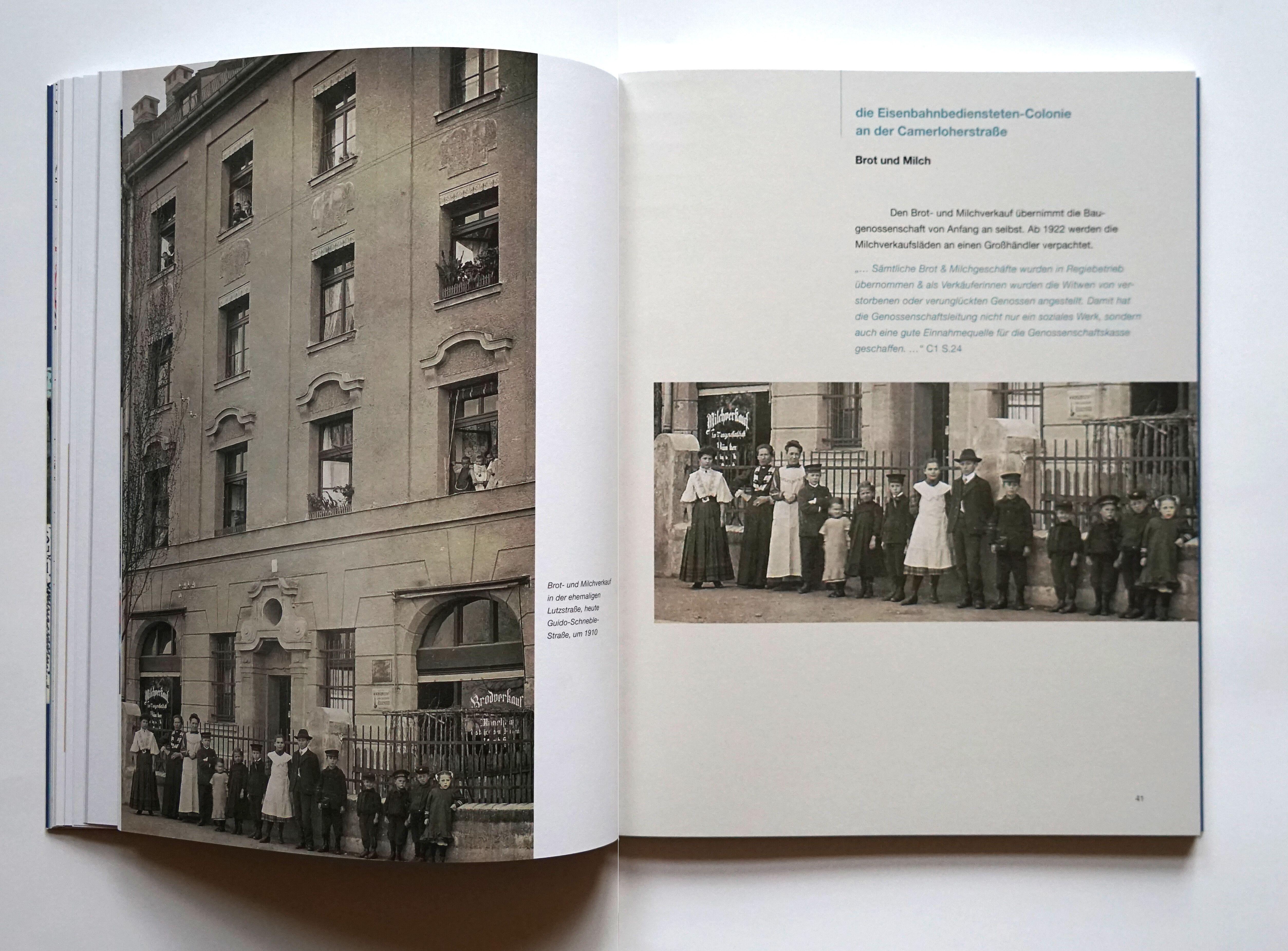 Beispielinhalt (Bild) Die ersten Eisenbahner-Colonien in Laim