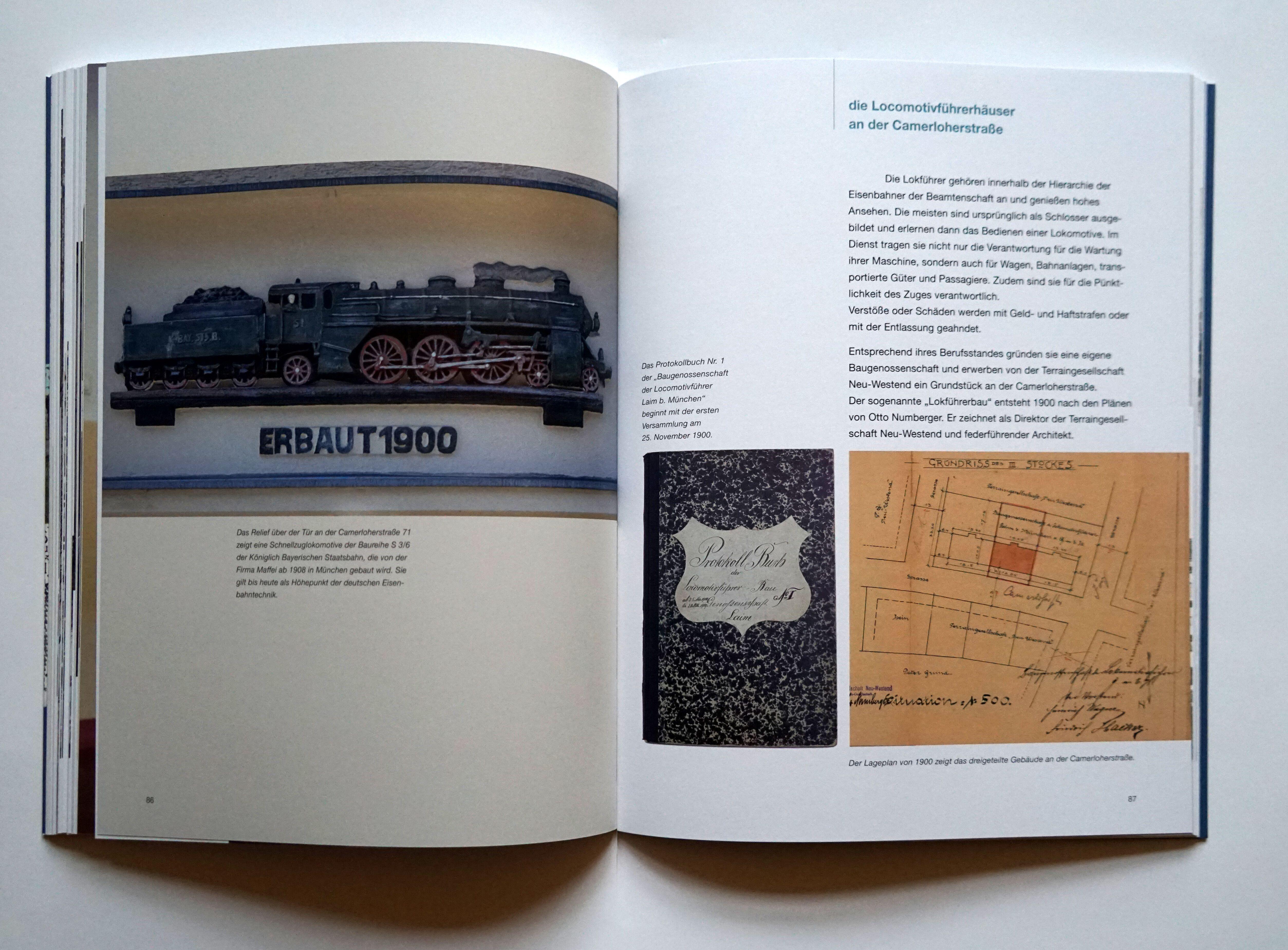 Beispielinhalt (Bild) Die ersten Eisenbahner-Colonien in Laim