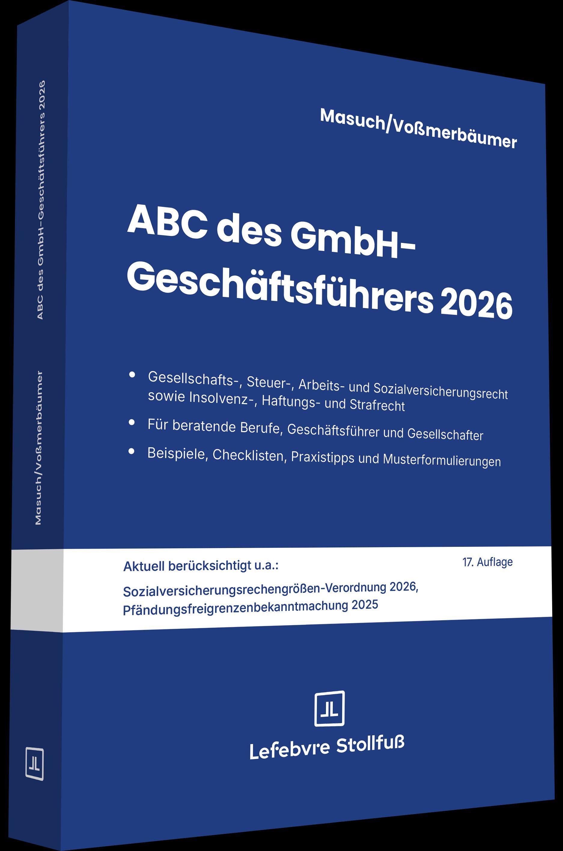 Vorderes Coverbild ABC des GmbH-Geschäftsführers 2026