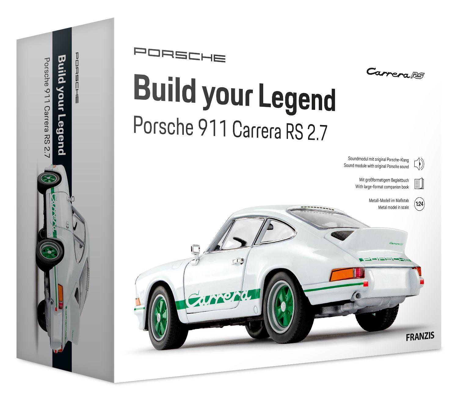 Vorderes Coverbild FRANZIS 67267 - Porsche 911 Carrera RS 2.7 - Build your Legend Grand-Prix-Weiß