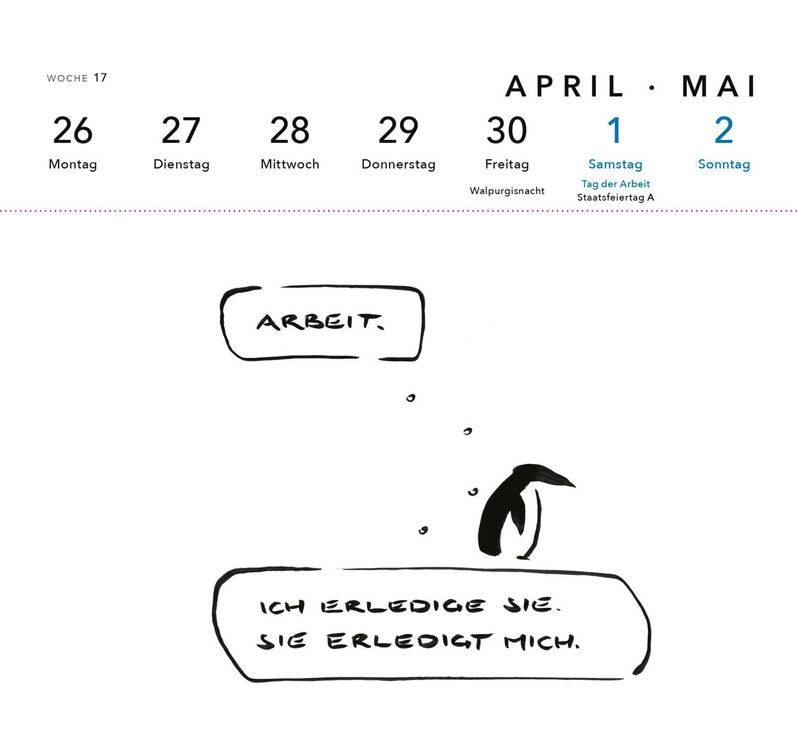 Beispielinhalt (Bild) meta bene Postkartenkalender 2027